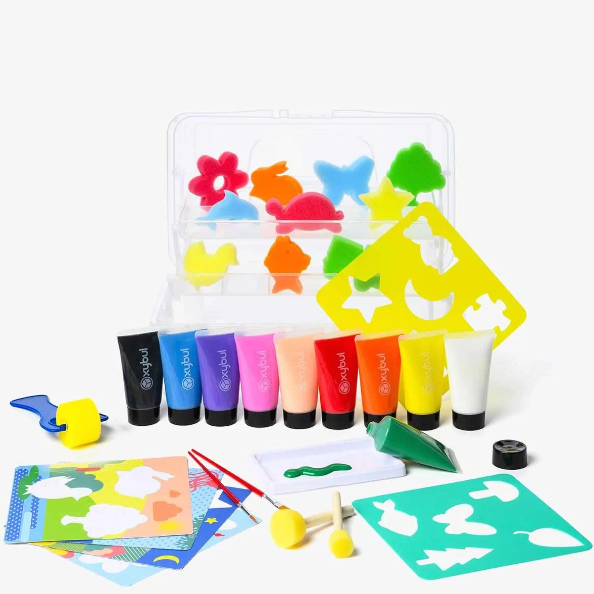 Coffret gouaches aux doigts 3 et plus oxybul