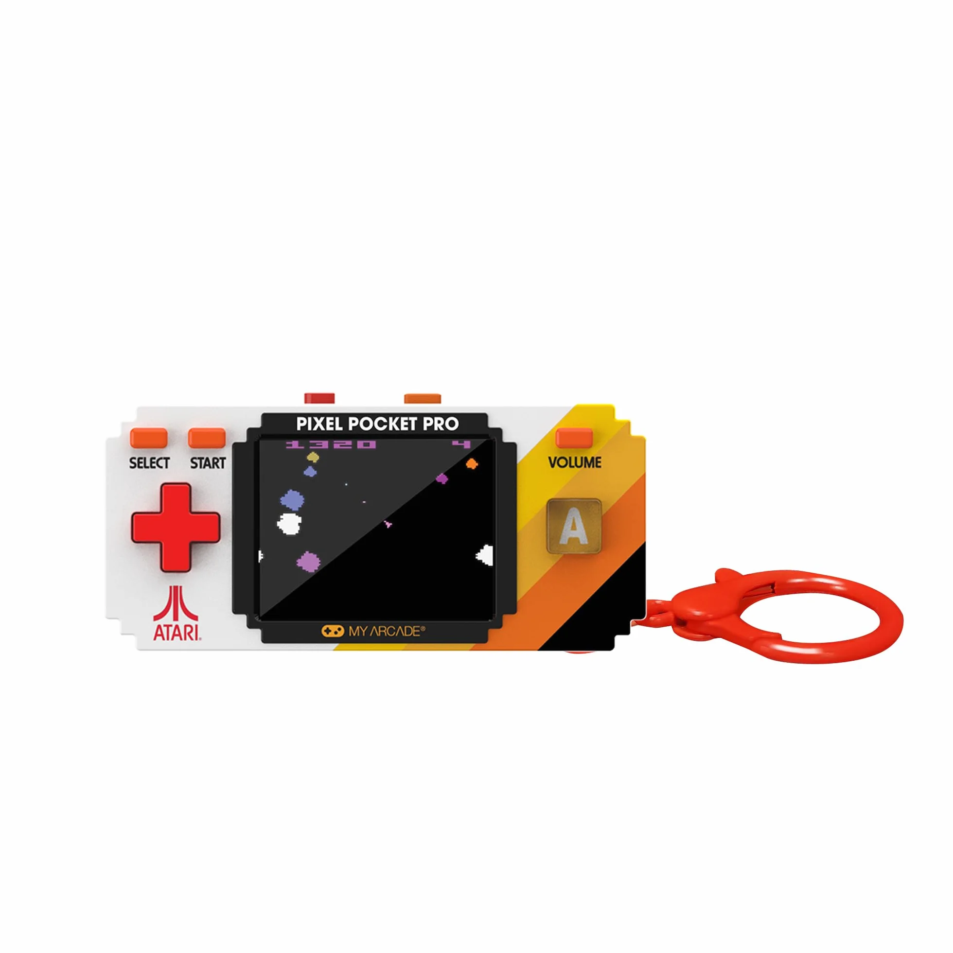 Atari Pixel Player: Officially Licensed Portable Arcade Keychain Video Game