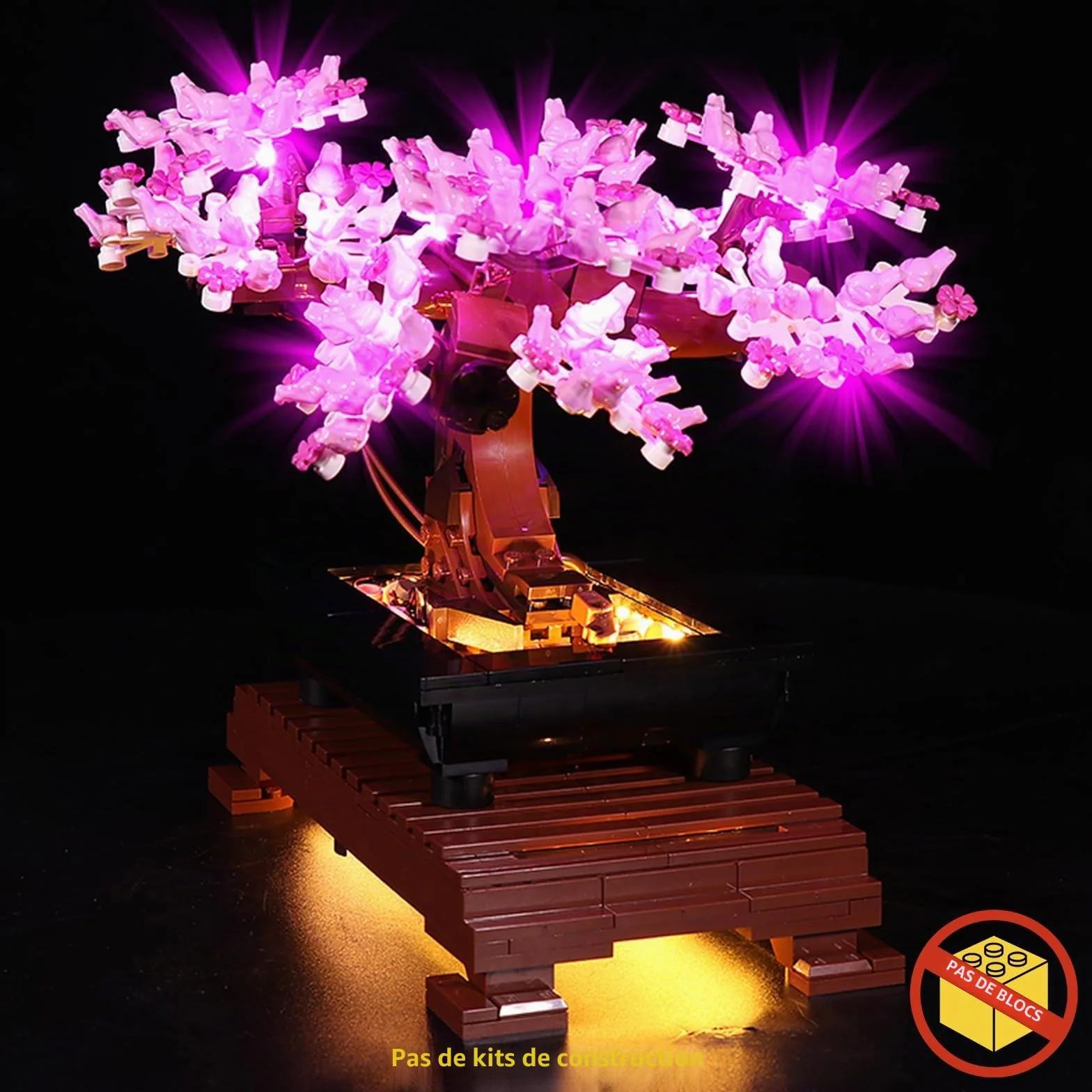 Kit d'éclairage LED BrickBling pour arbre Lego Bonsaï 10281, collection botanique