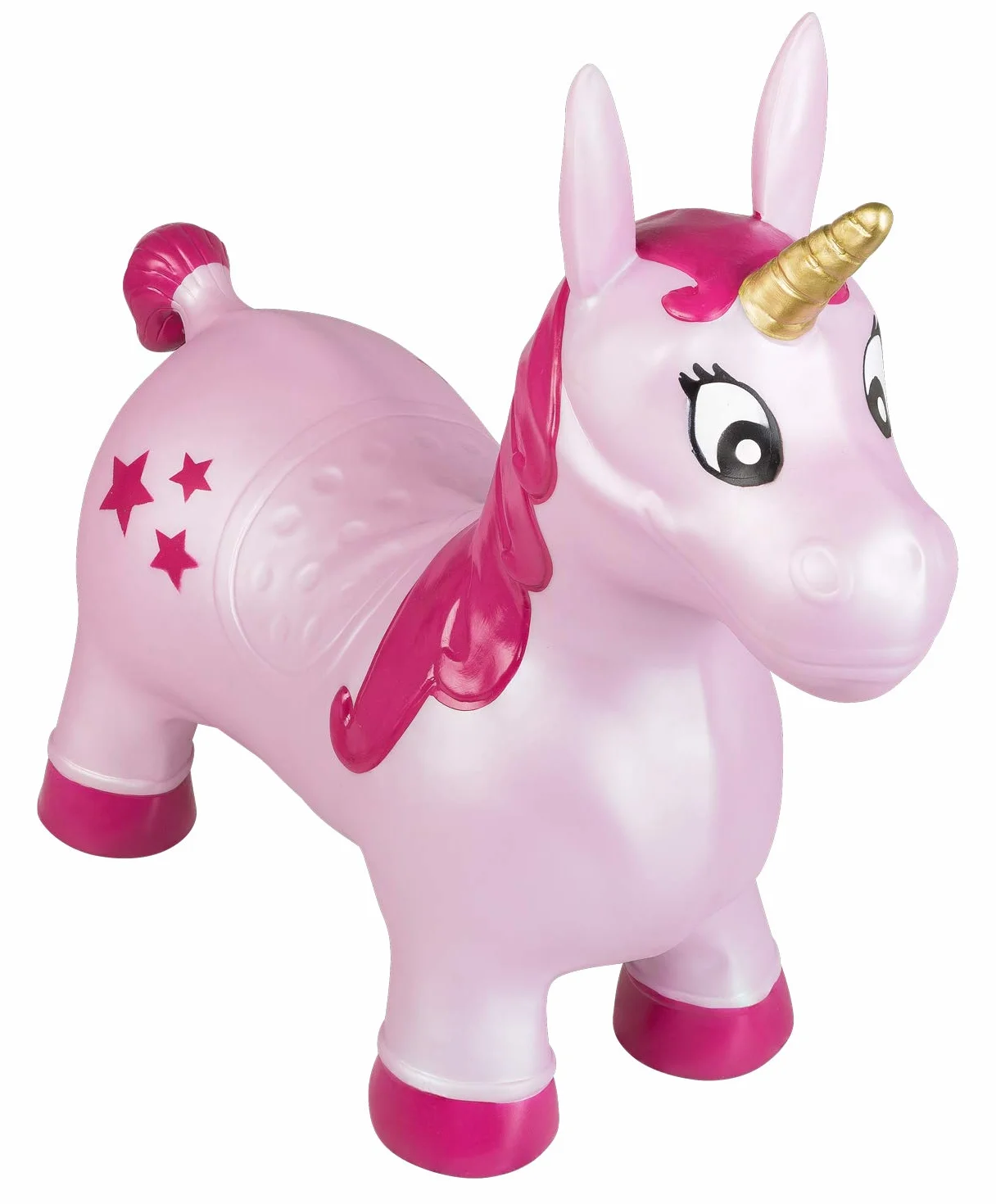 Idena Cheval Sauteur Licorne Rose 50 kg 59 x 23 x 53 cm Pompe à air