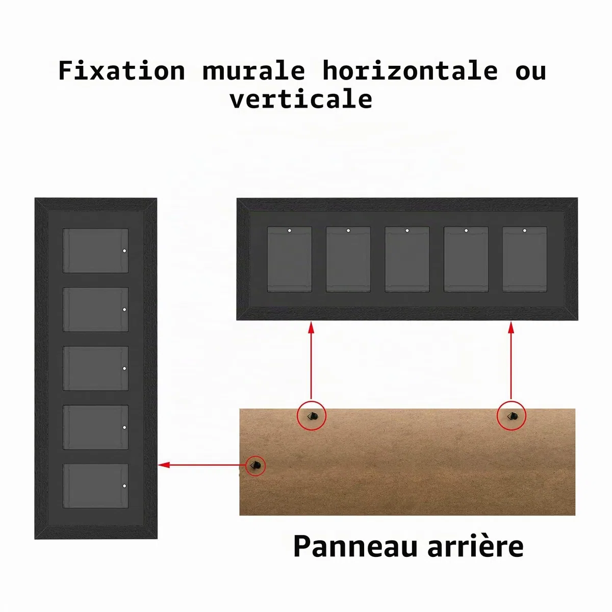 Cadre d'affichage pour Cartes graduées - Compatible avec PSA, CGC et TAG - Présentoir Mural pour Cartes de Sport, Pokémon et MTG (10 Dalles)