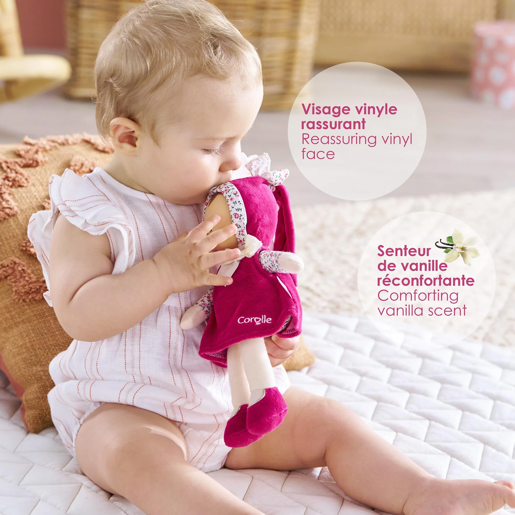 Corolle Mon Doudou Miss Rose Grenadine 25cm dès la Naissance