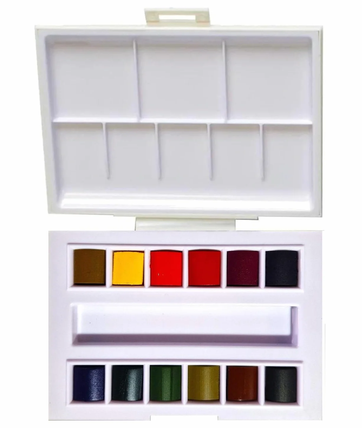Sennelier Peinture Aquarelle Set Marie Boudon 12 Demi-Godets + 1 Carte