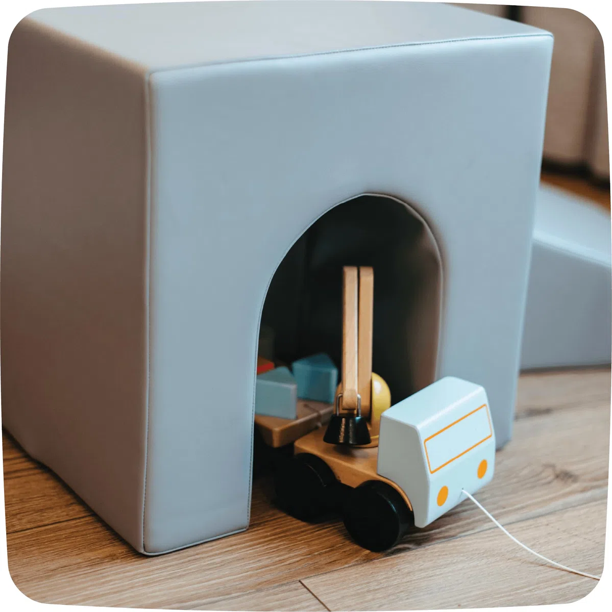 IGLU Soft Play 10 Grande Modules de Motricité en Mousse Blocs de Construction Jouets éducatifs - Antidérapant (Gris, Blanc)