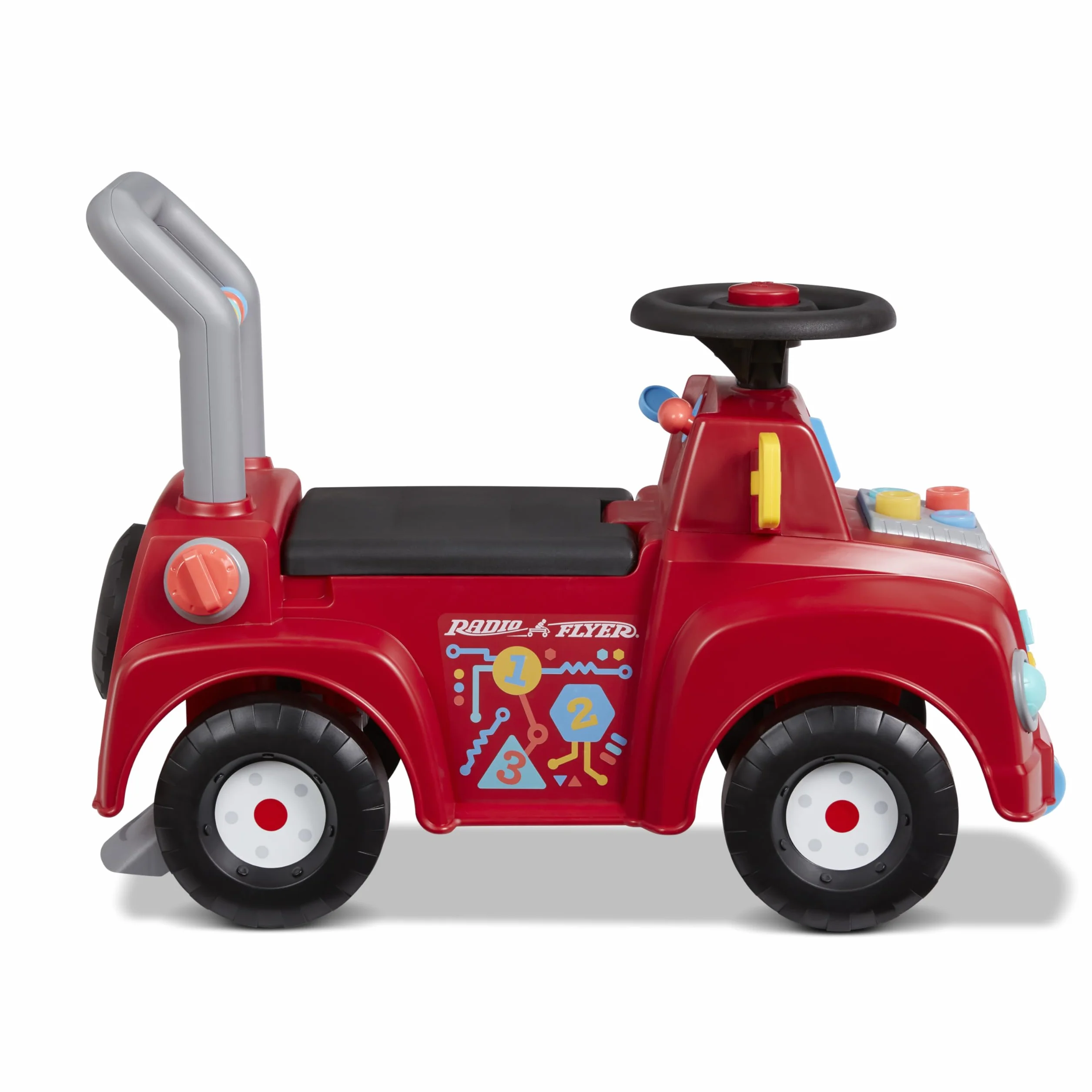 Radio Flyer Camion de Bricolage avec Lumières et Sons, Jouet à Monter pour Tout-Petits 1-3 Ans, Rouge