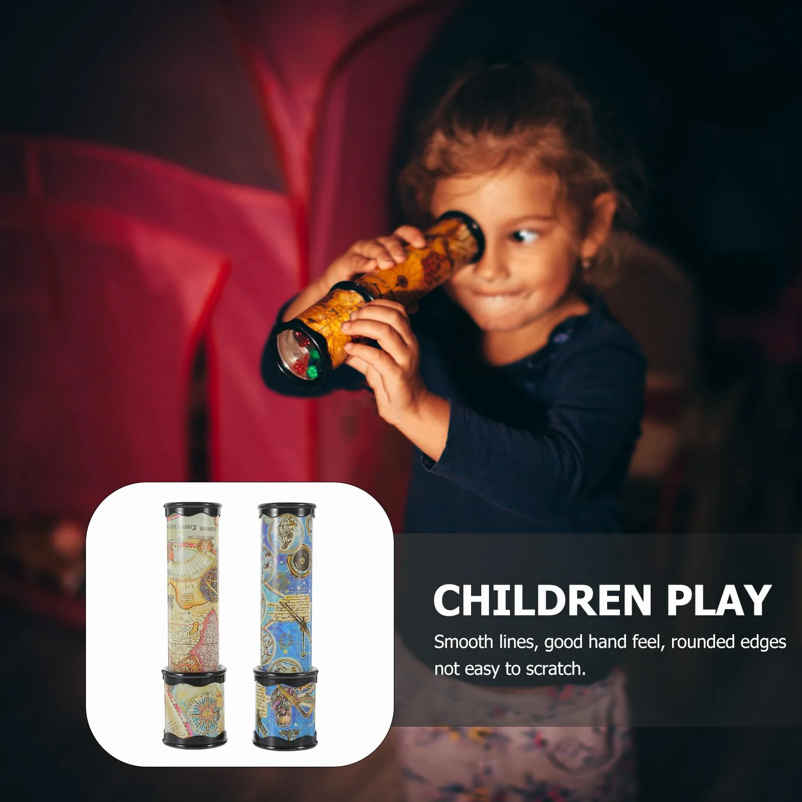 Toddmomy Lot de 2 jouets de kaléidoscope classiques pour enfants