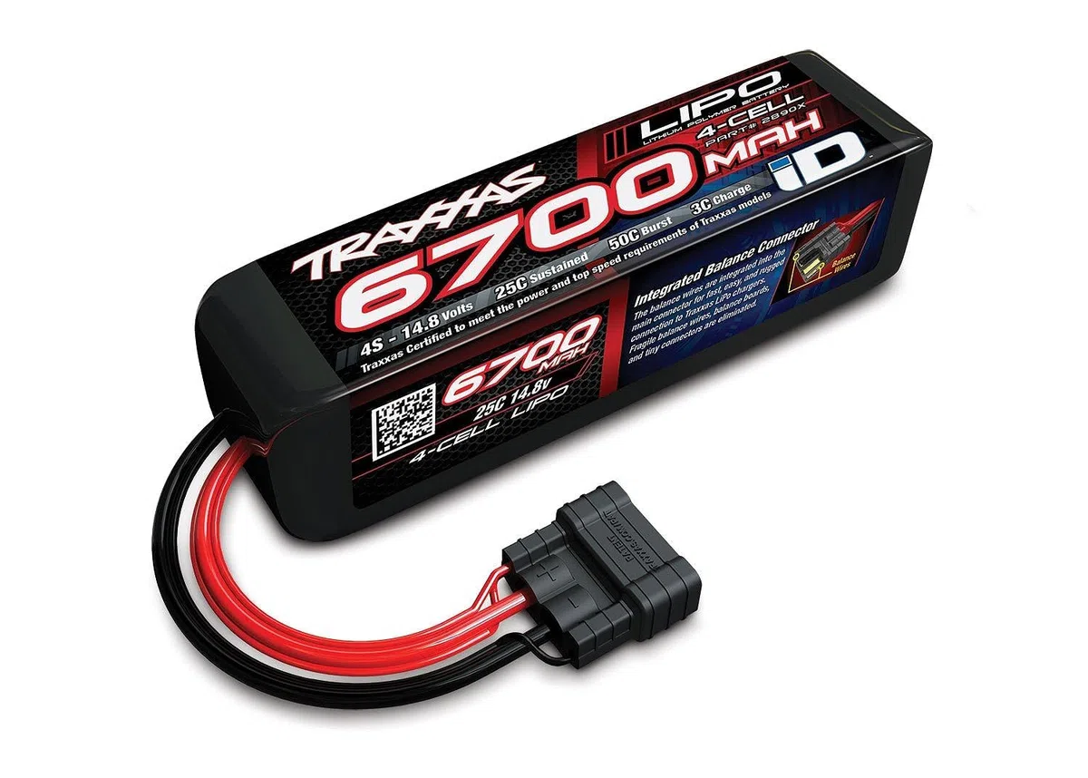 Traxxas LIPO 6700mAh 14,8V 4 Zellen 25C mit Traxxas iD Stecker