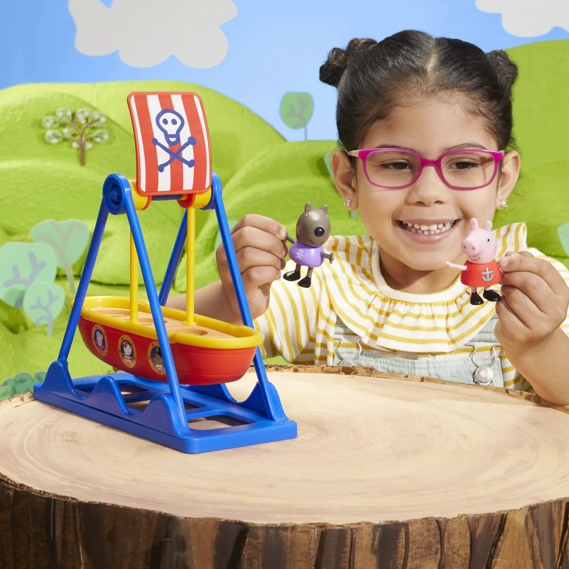 Peppa Pig balançant Bateau Pirate