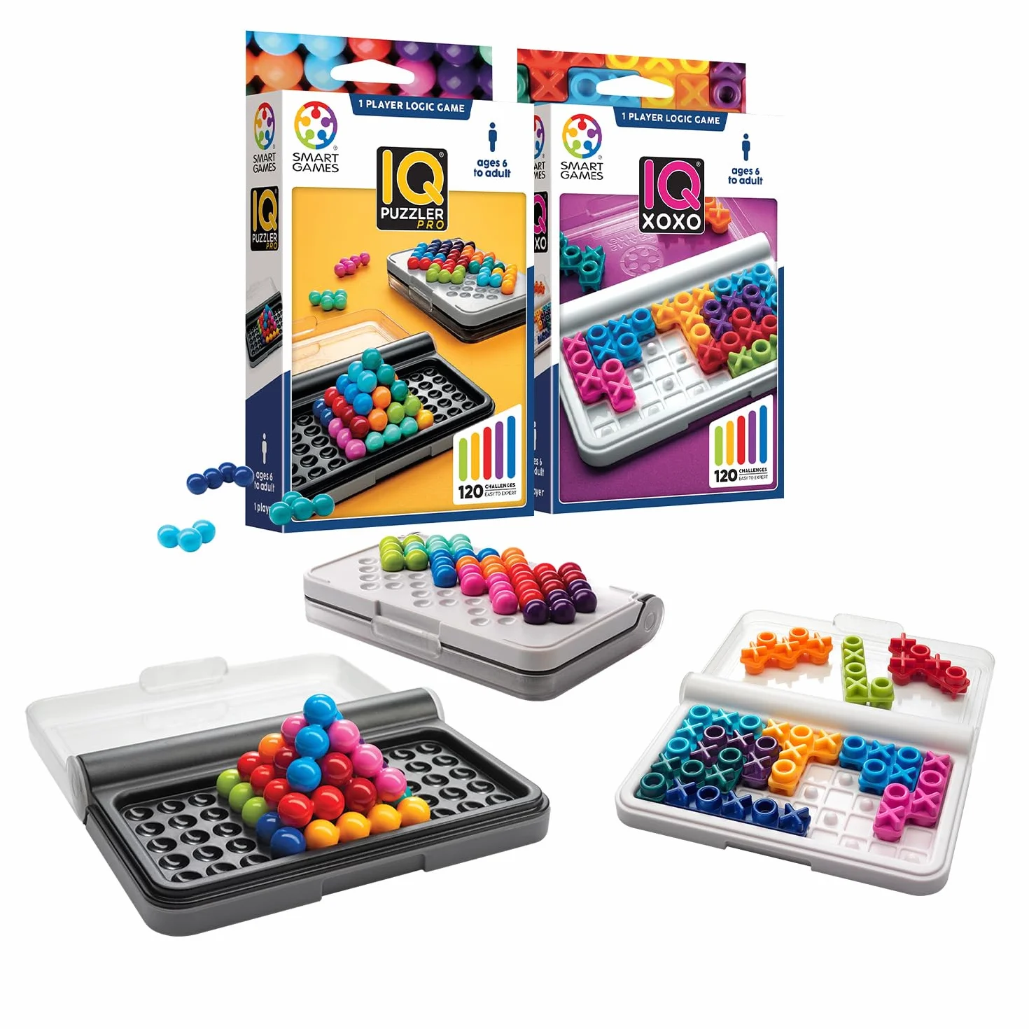 Smart Games IQ Puzzler Pro IQ XOXO Jeux De Logique Jeu De Reflexion Educatif 6 Ans