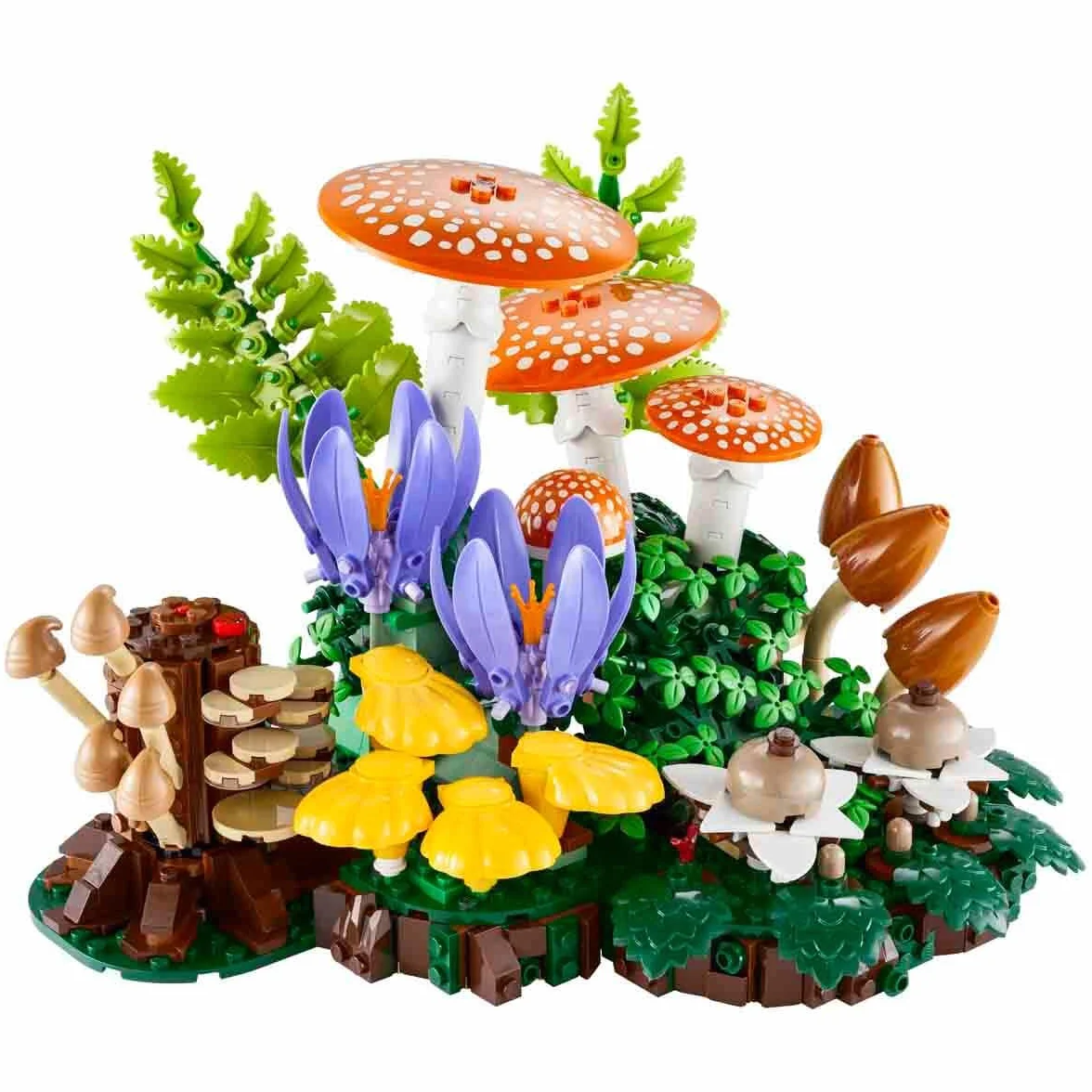 LEGO Botanicals Les Champignons des Bois - Set de Construction pour Adulte - Plantes Artificielles avec Amanite Tue-Mouches & Fausses Fleurs - Décoration de Chambre ou Salon - Idée Cadeau DIY 11505