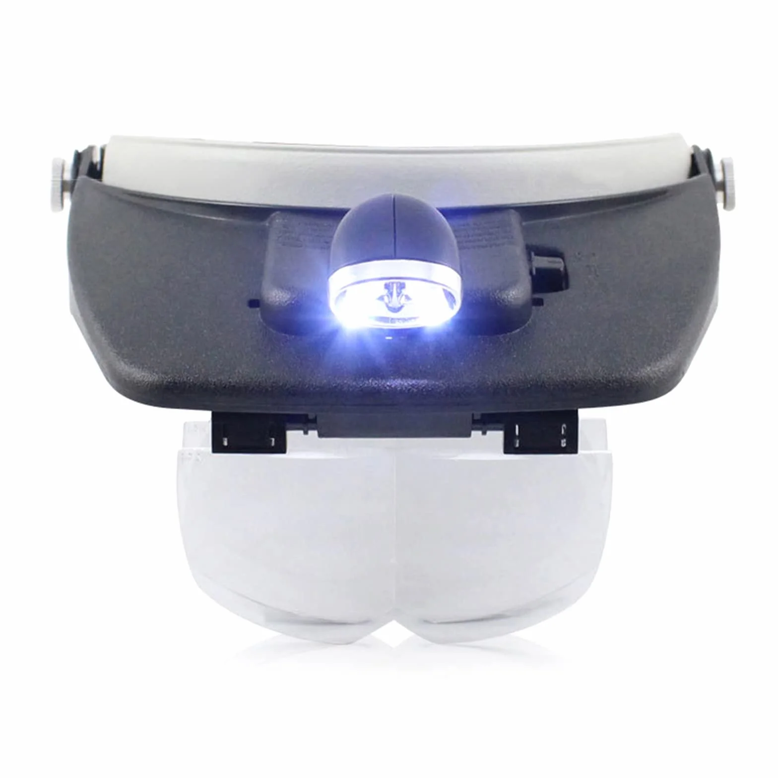 Loupes de tête LED 1.2X 1.8X 2.5X 3.5X, Lunettes loupe avec lumière