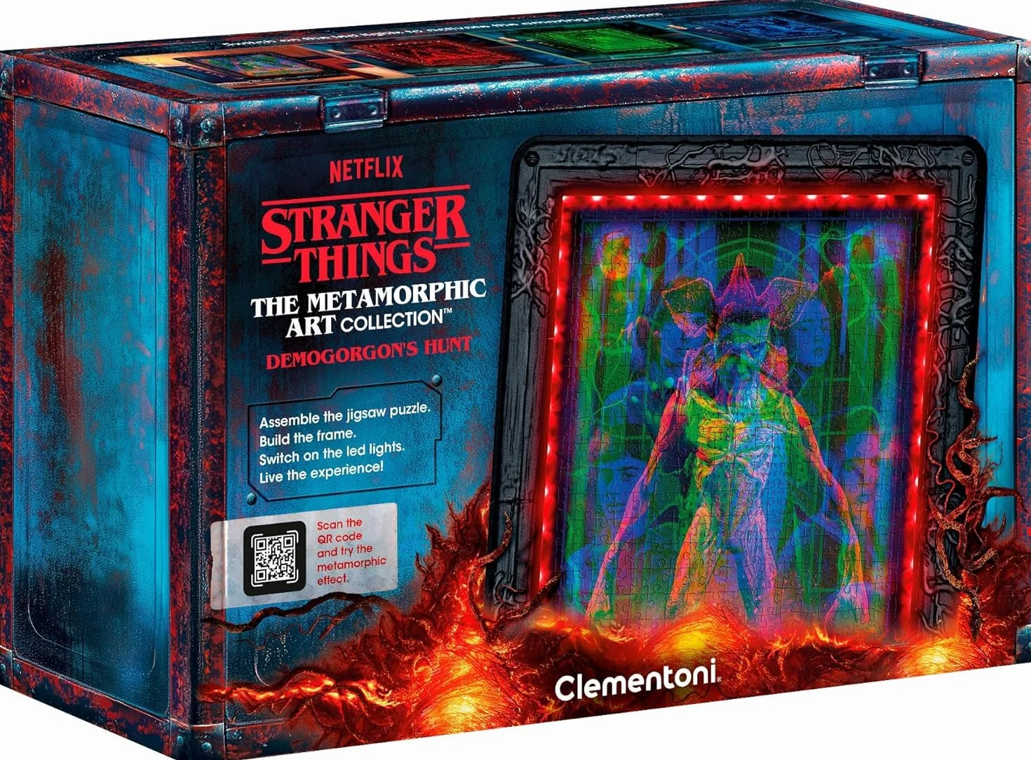 Puzzle Cadre Lumineux Stranger Things Démogorgon 520 Pièces