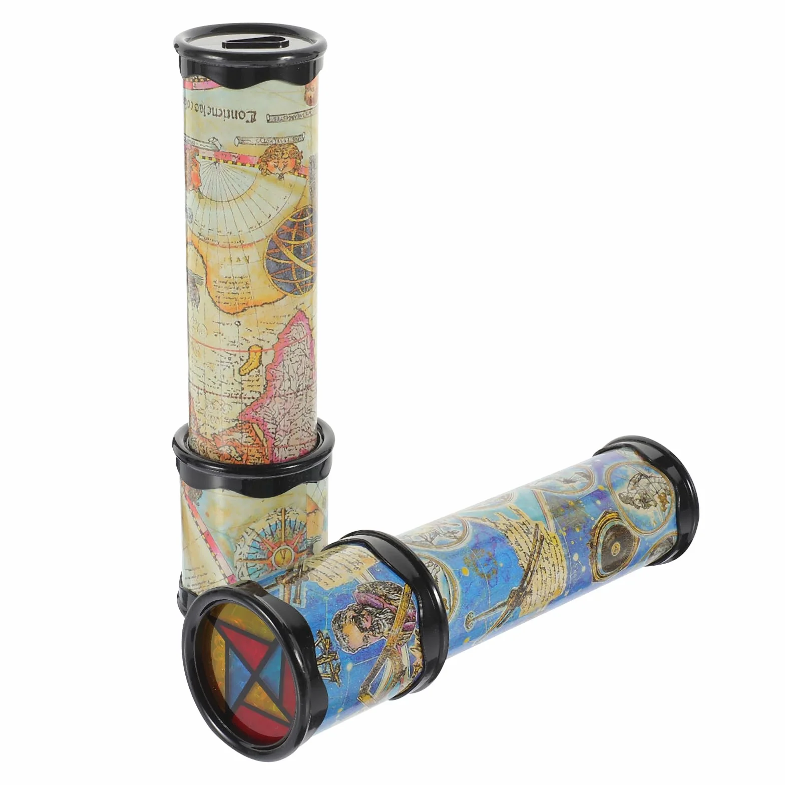 Lot de 2 Kaléidoscopes Classiques - Jouets Éducatifs pour Enfants
