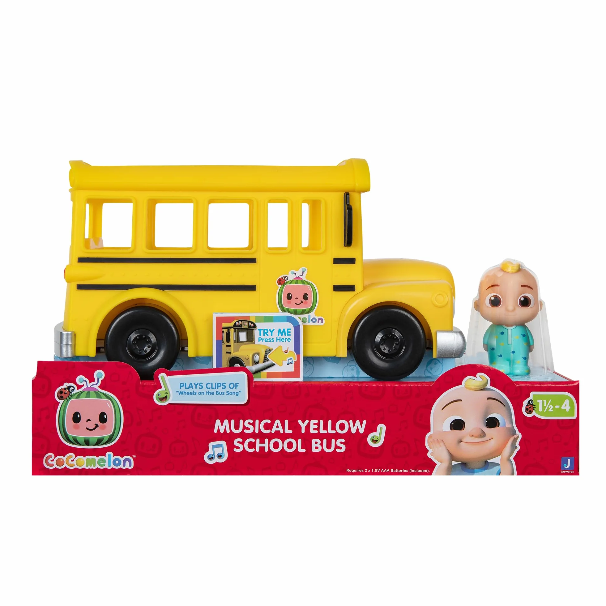 CoComelon CMW0031 Bus de Mitsing avec Son et JJ Figurine pour Enfants 2 Ans