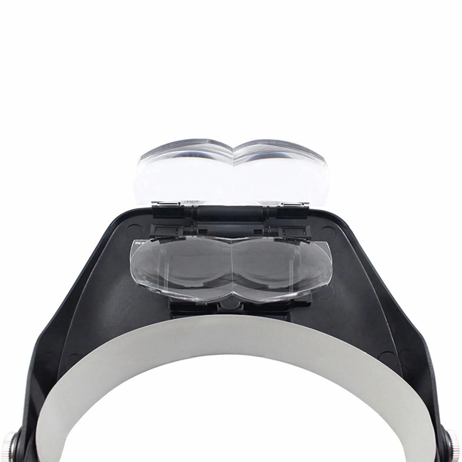 Loupes de tête LED 1.2X 1.8X 2.5X 3.5X, Lunettes loupe avec lumière