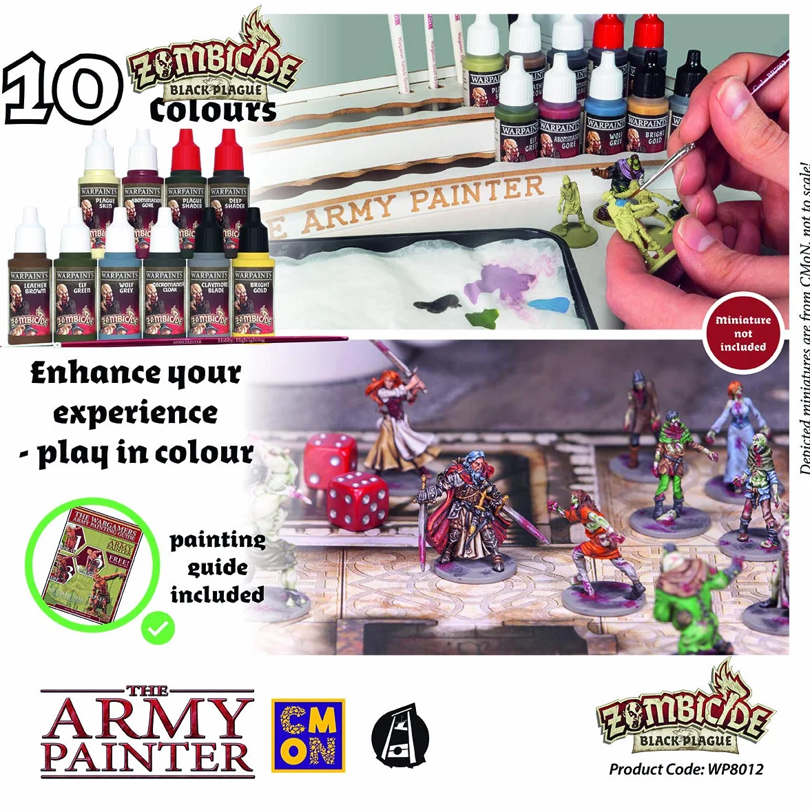 The Army Painter Zombicide Black Plague Paint Set Noir