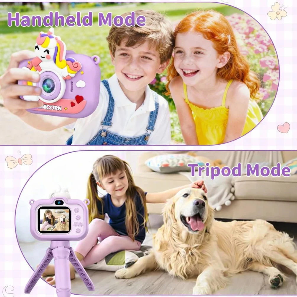 Appareil Photo Numérique Enfant 2.0 Pouces 1080P HD 32GB Carte