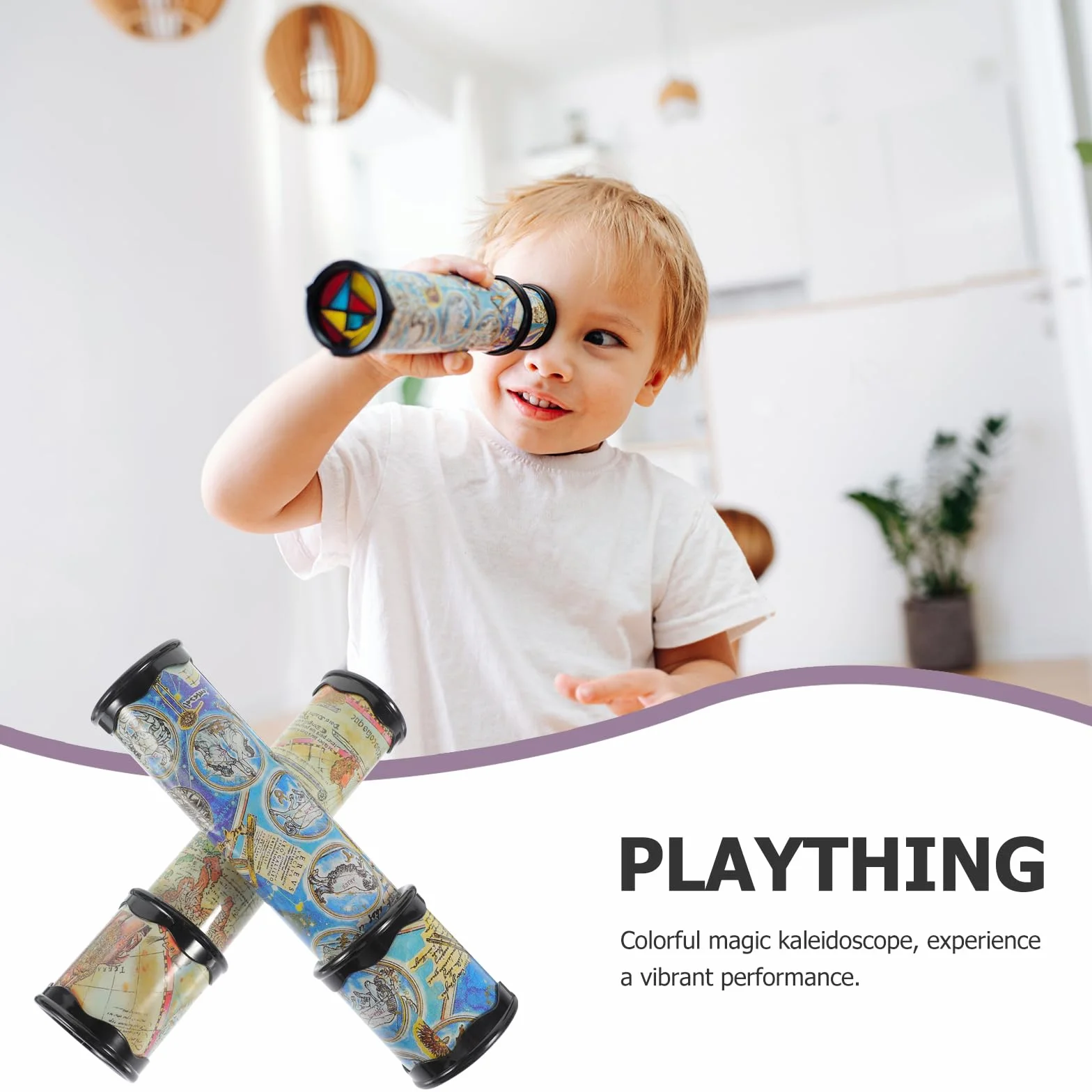 Toddmomy Lot de 2 jouets de kaléidoscope classiques pour enfants