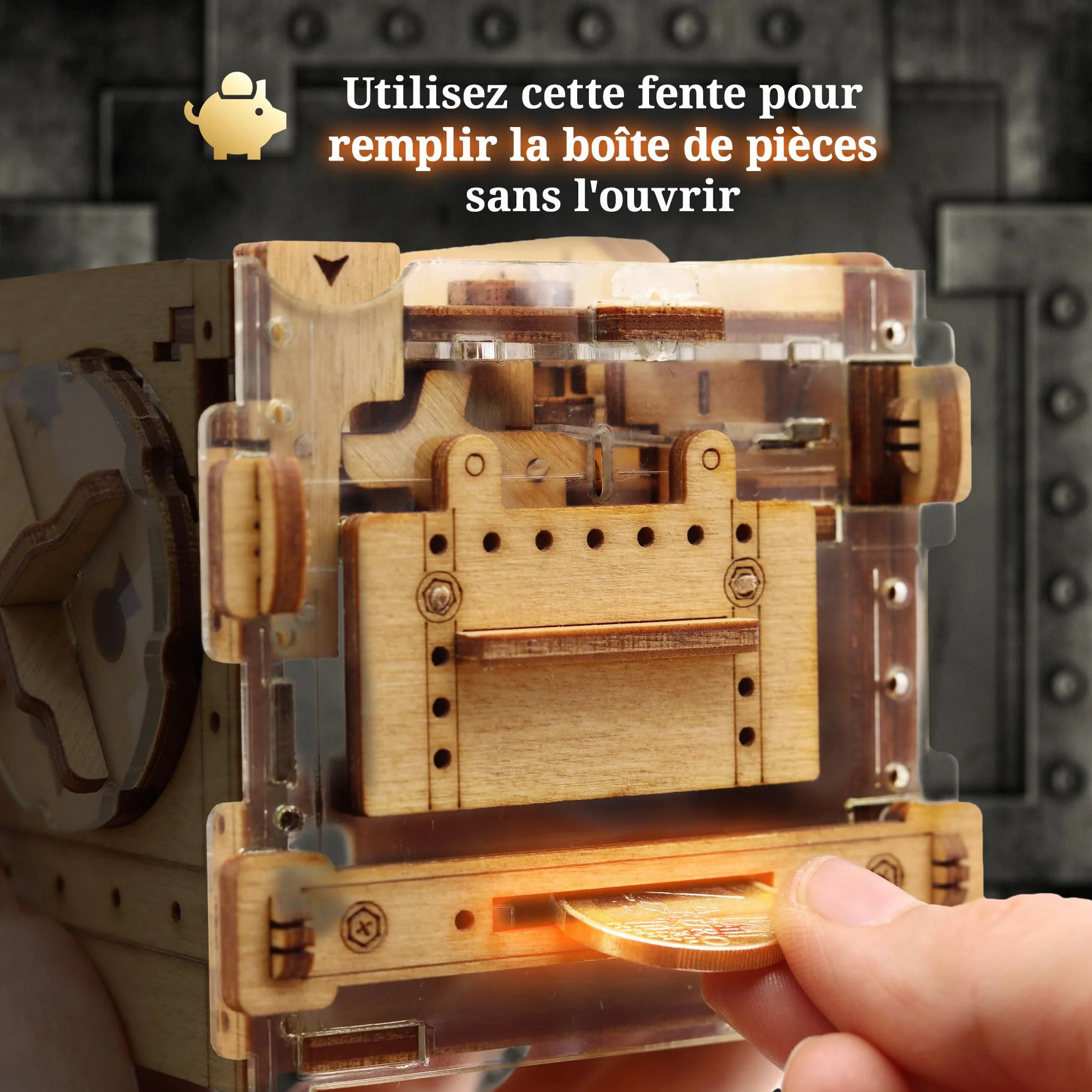 iDventure A-Maze-ing Safe - Boîte à Monnaie et Labyrinthe de Billes - Escape Room Jeu - Puzzle 3D - Cadeau Homme Original - Casse-tête en boîte - Boite Cadeau - Puzzle Adulte