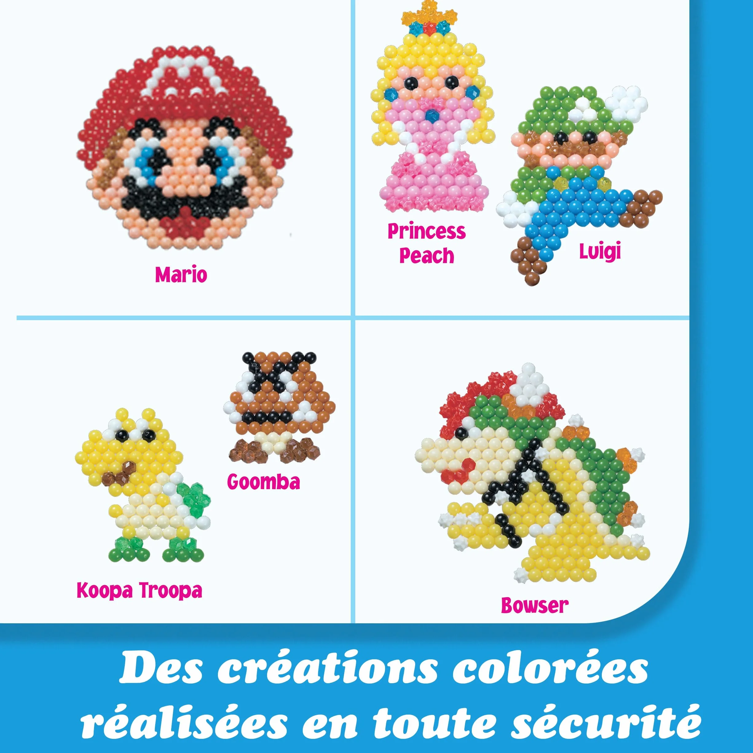 Aquabeads Super Mario La box Kit de loisirs créatifs perles à eau Jouet enfant 4 ans+
