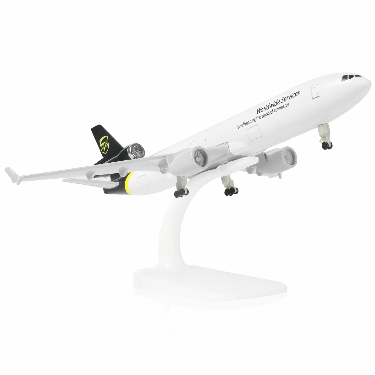 Modèle d'avion en métal moulé MD-11 1/300 8.3 Pouces Alliage pour Adultes Cadeaux