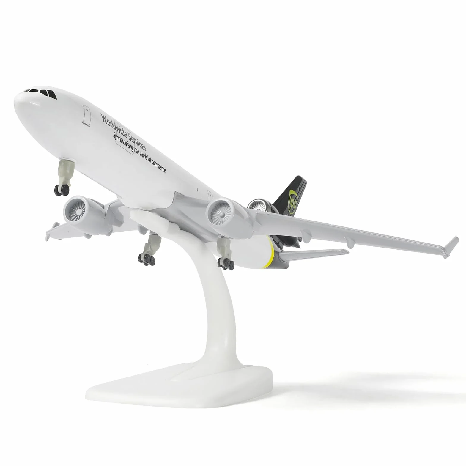Modèle d'avion en métal moulé MD-11 1/300 8.3 Pouces Alliage pour Adultes Cadeaux