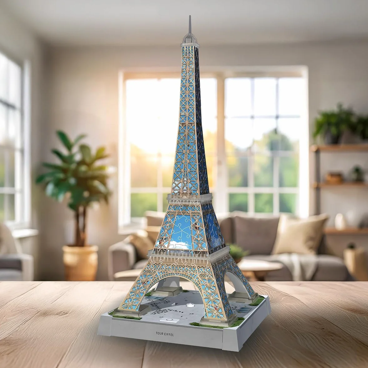 Ravensburger Puzzle 3D Tour Eiffel Illuminée 216 Pièces Brille dans le Noir
