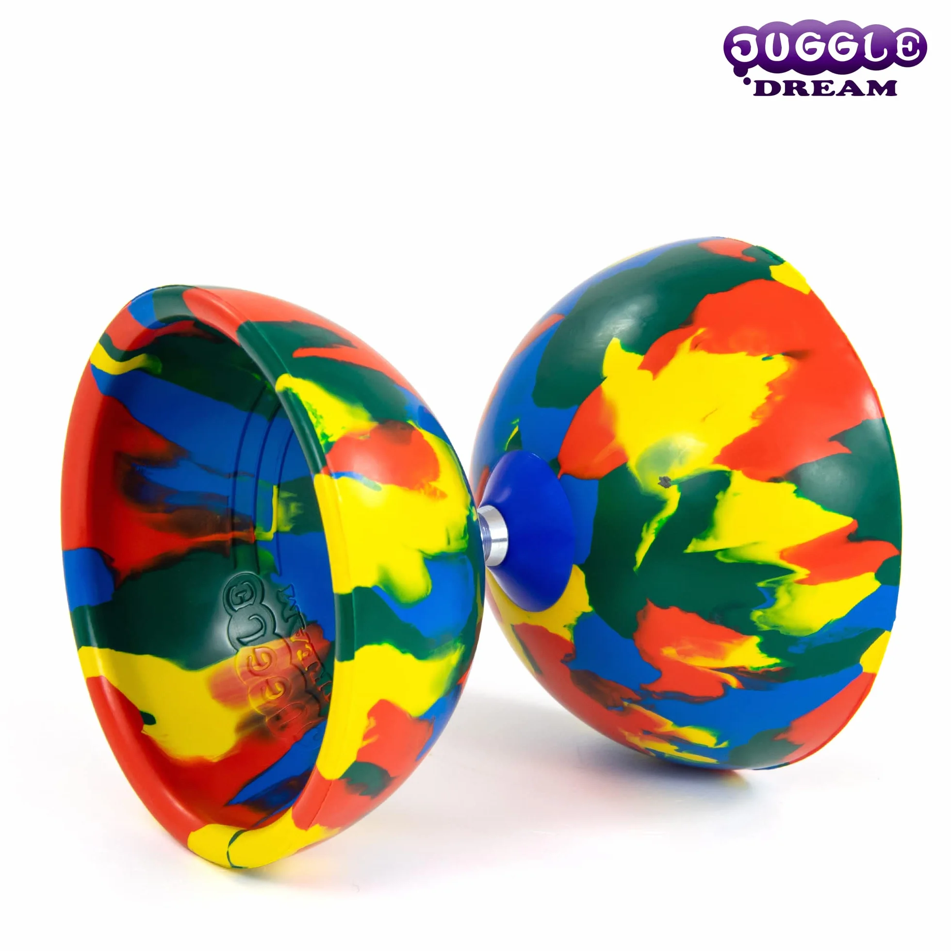 Jester Diabolo Jonglage Kit Professionnel avec Baguettes Superglass Multicolore