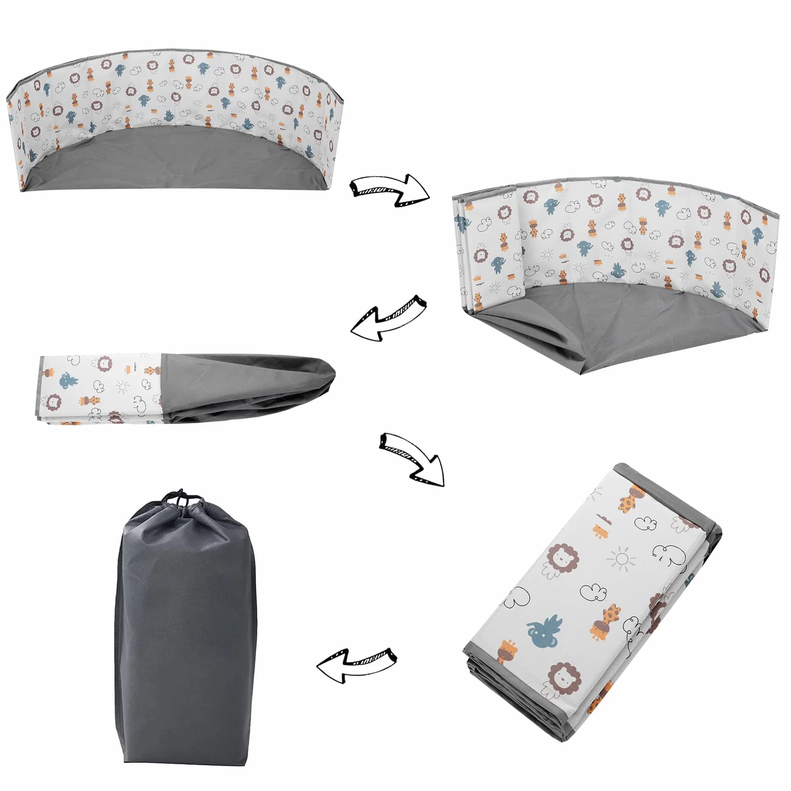 Piscine à Balles pour Enfants Pliable 80x30cm Parc Boules Centre de Jeux Intérieur Extérieur