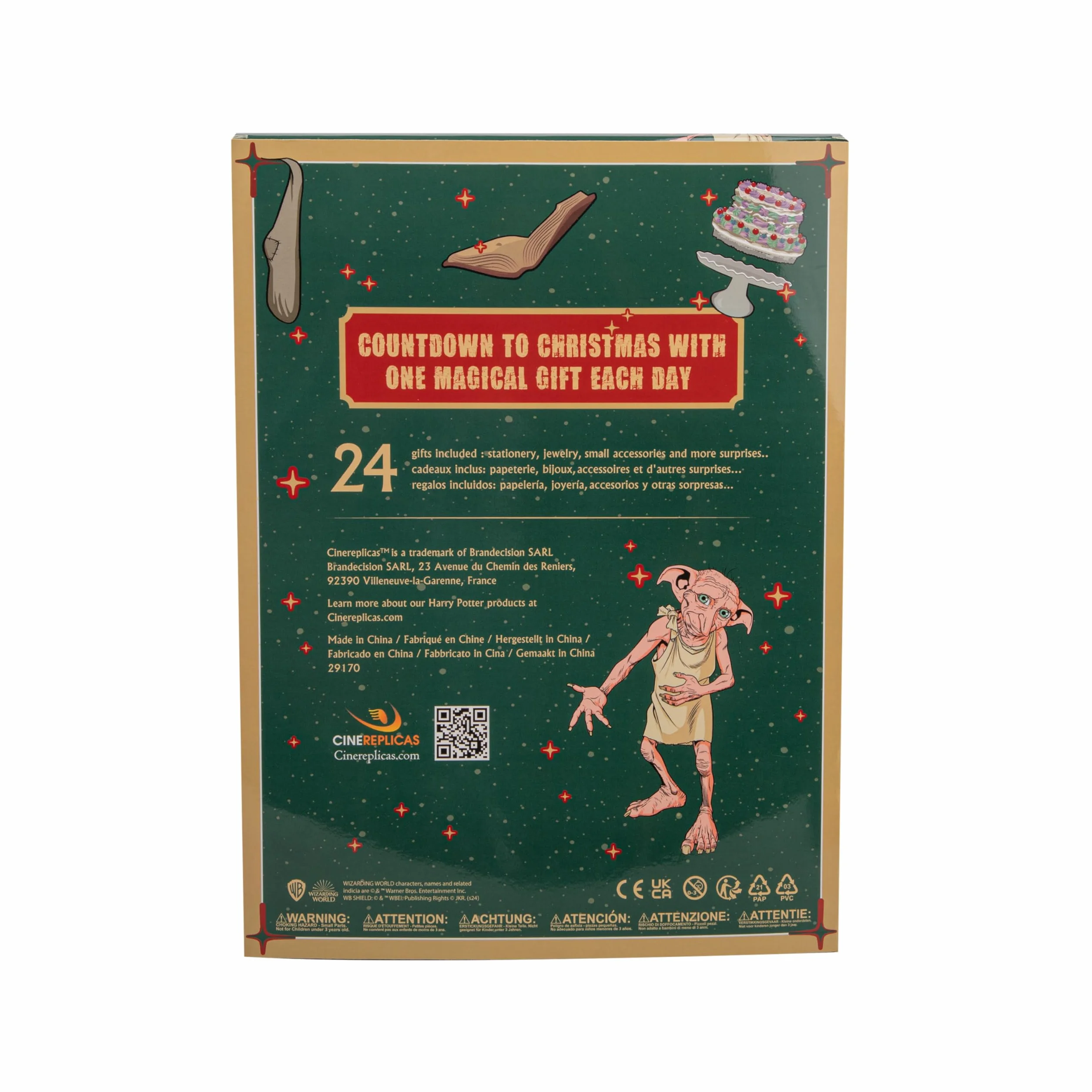 Harry Potter Calendrier de l'Avent Dobby Officiel Cinereplicas