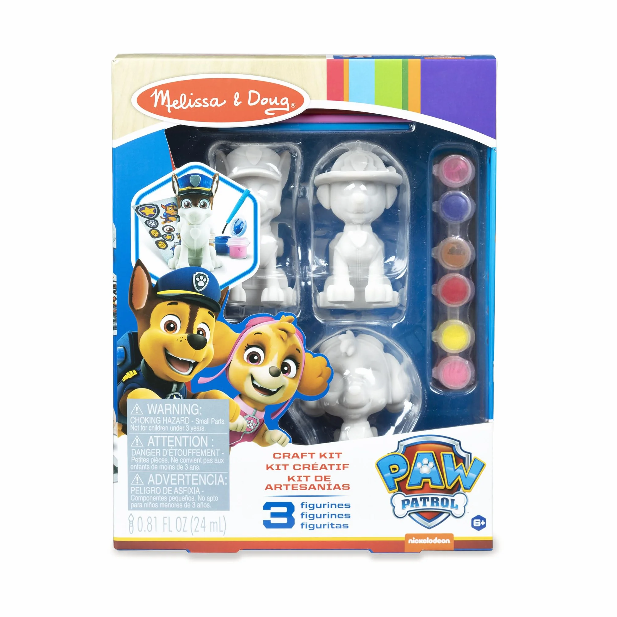 Melissa & Doug Paw Patrol Kit Créatif Peinture Enfants 3 Ans+