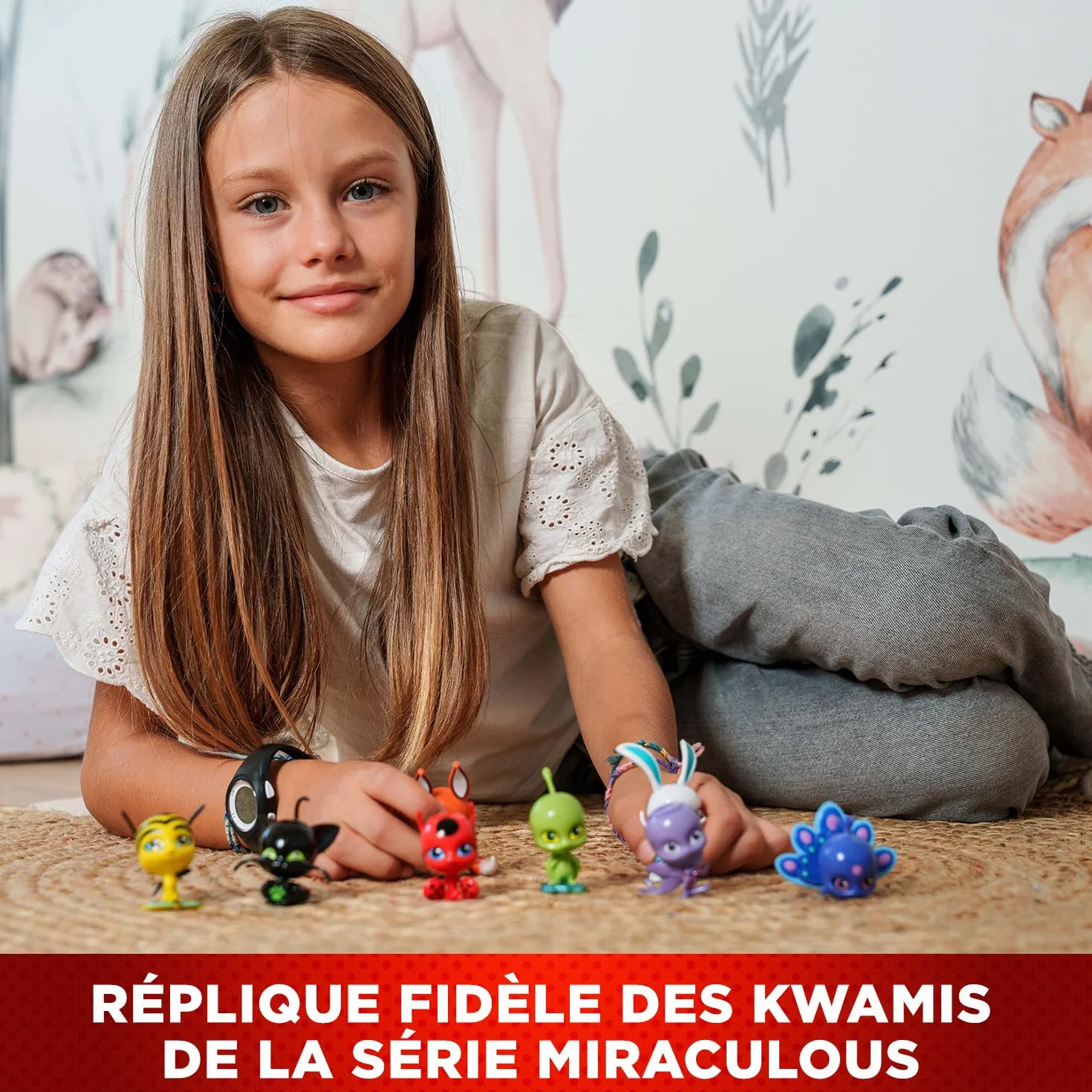 BANDAI Miraculous Ladybug Coffret 8 Figurines Kwamis Mini Personnages à Collectionner Jouet Enfant dès 4 Ans