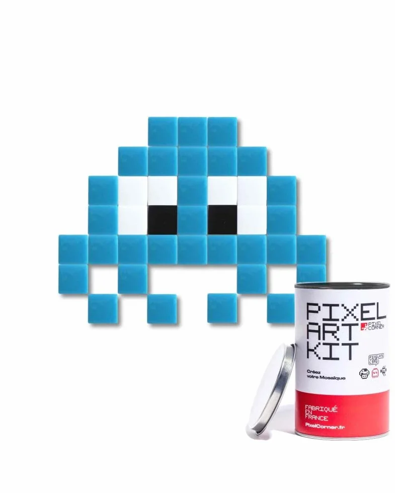Pixel Corner Little Alien Bleu Clair Pixel Art Kit