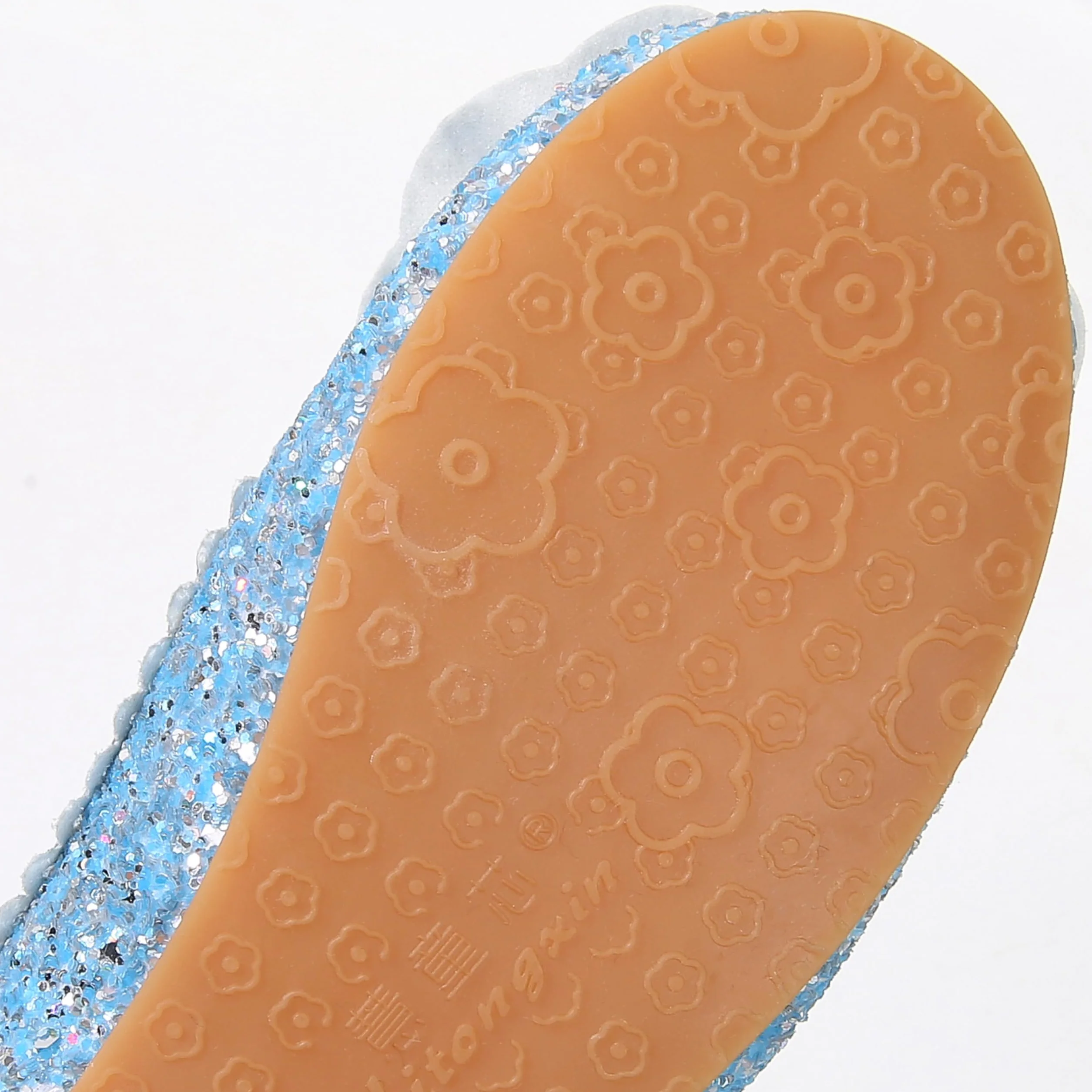 Sandale à Talon Haut Enfant Ballerine Argenté Halloween Noël Anniversaire Mariage Déguisement Crystal Bleu 30 EU