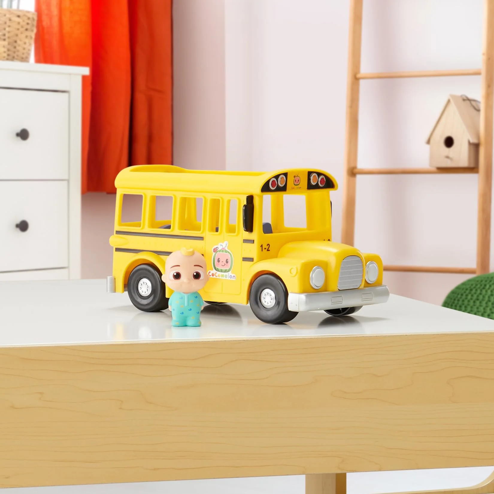 CoComelon CMW0031 Bus de Mitsing avec Son et JJ Figurine pour Enfants 2 Ans