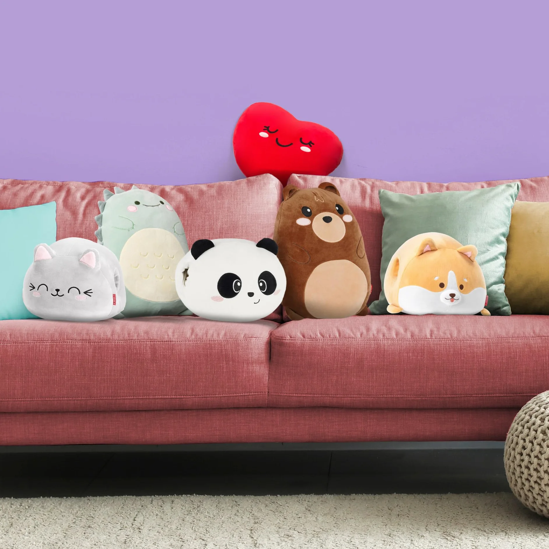 Legami Coussin Super Soft Panda Chauffe-Mains 34x26 cm