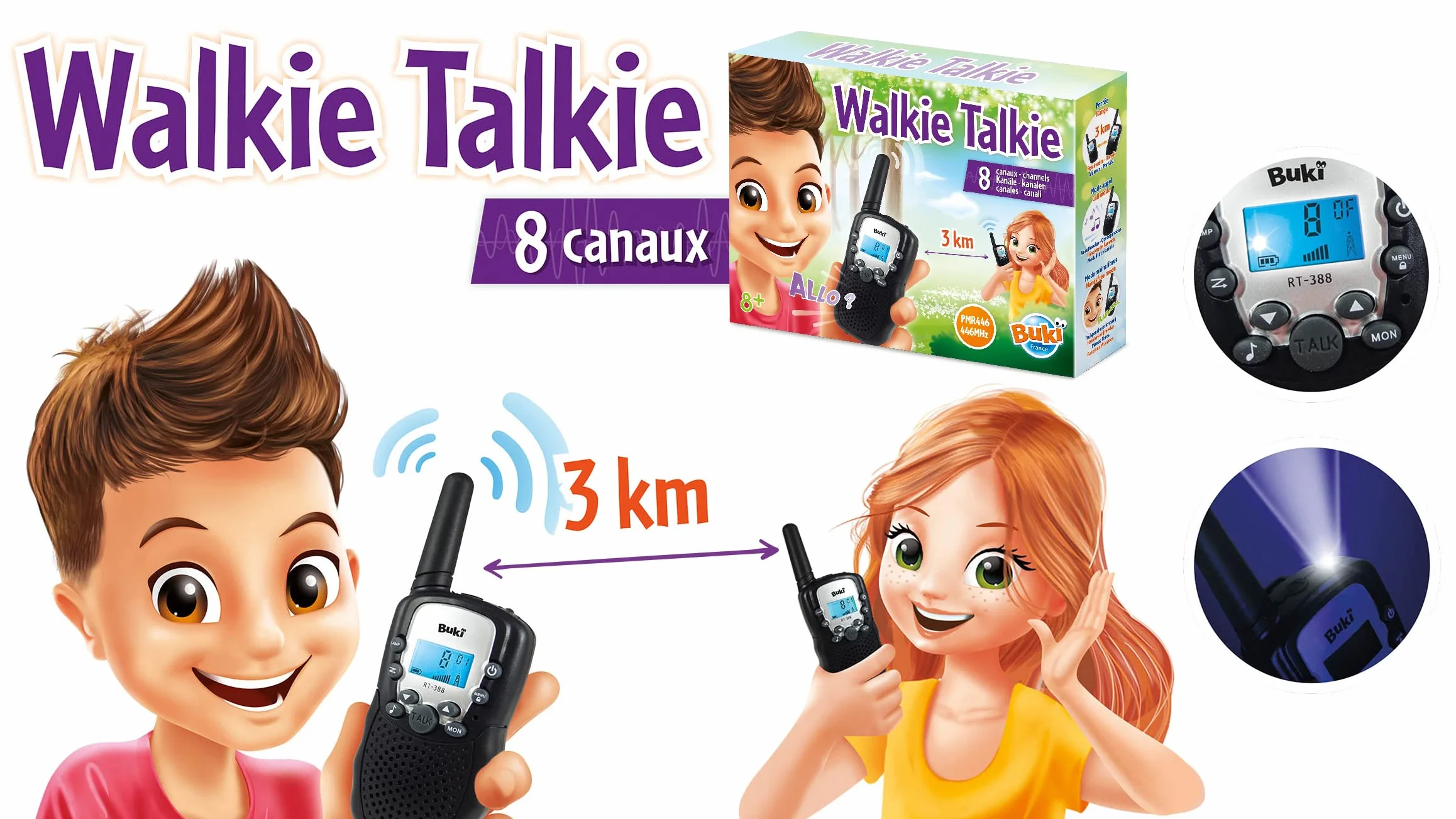Buki TW01 Walkie Talkie 22.5 x 6.5 x 22 cm