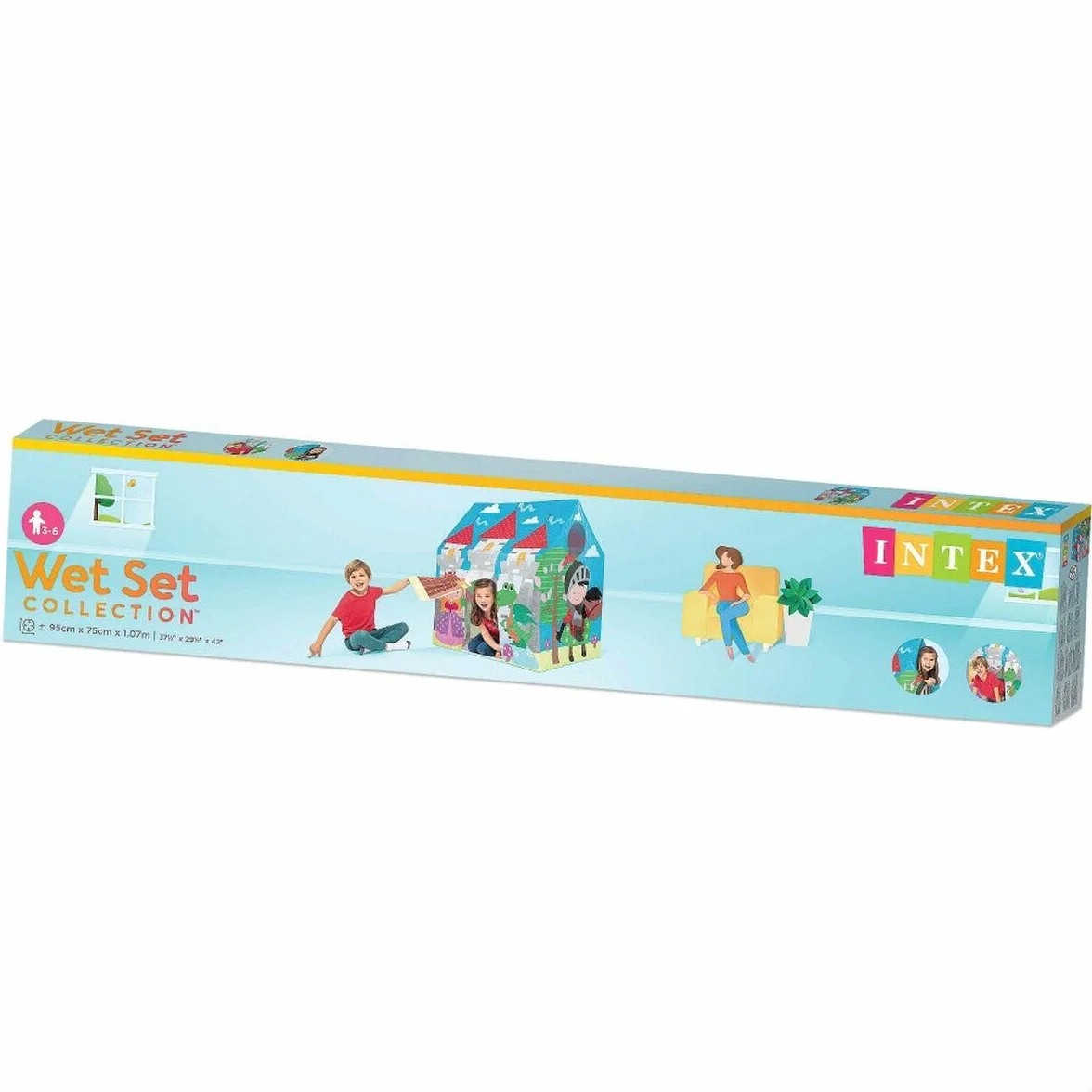 INTEX Maisonnette Jungle en Tissu 95 x 75 x 107 cm