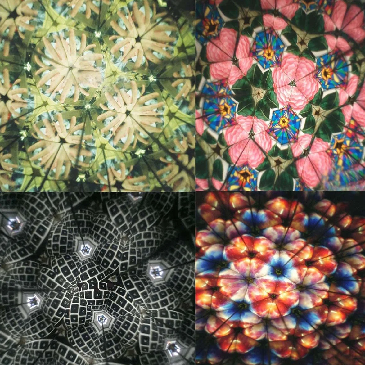 Kaléidoscope Classique en Verre Multicolore Fait Main ZEALMAX