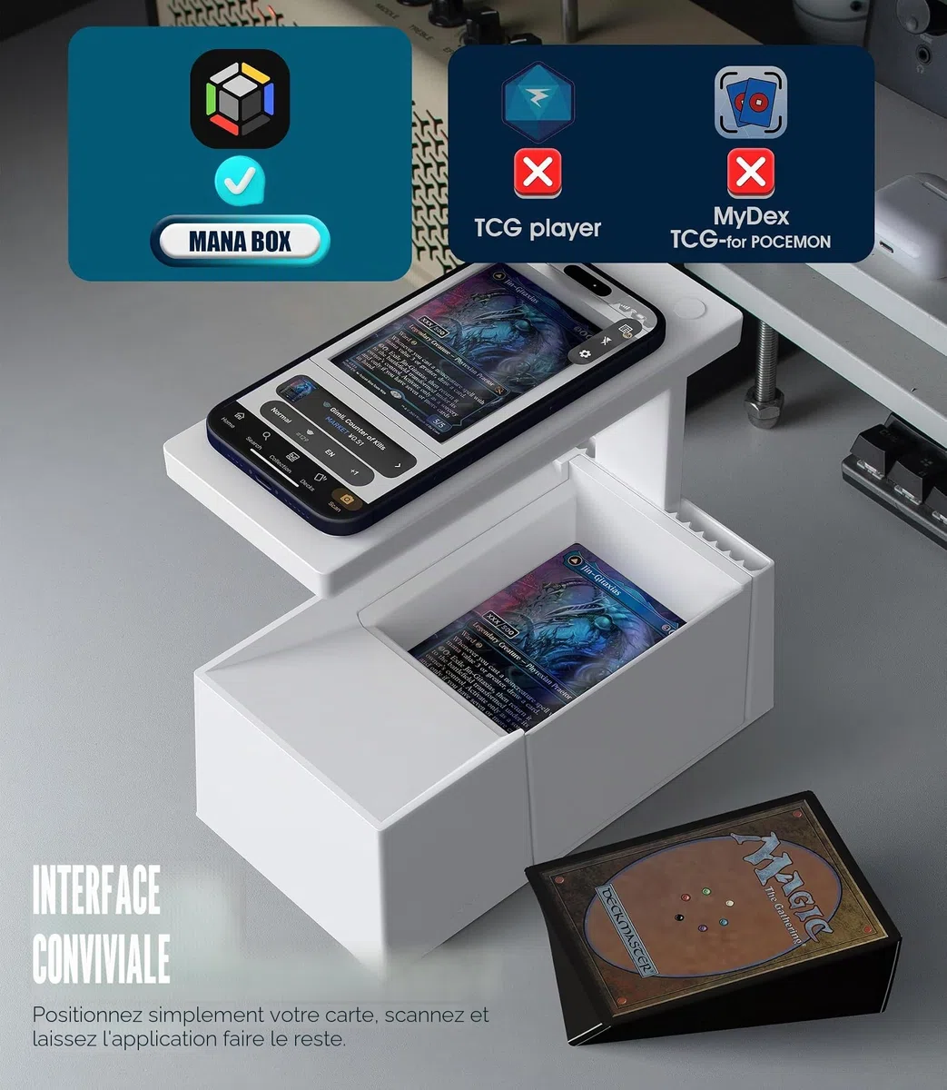 Scanner professionnel de carte MTG ManaBox, scannez facilement et vérifiez le prix des cartes MTG