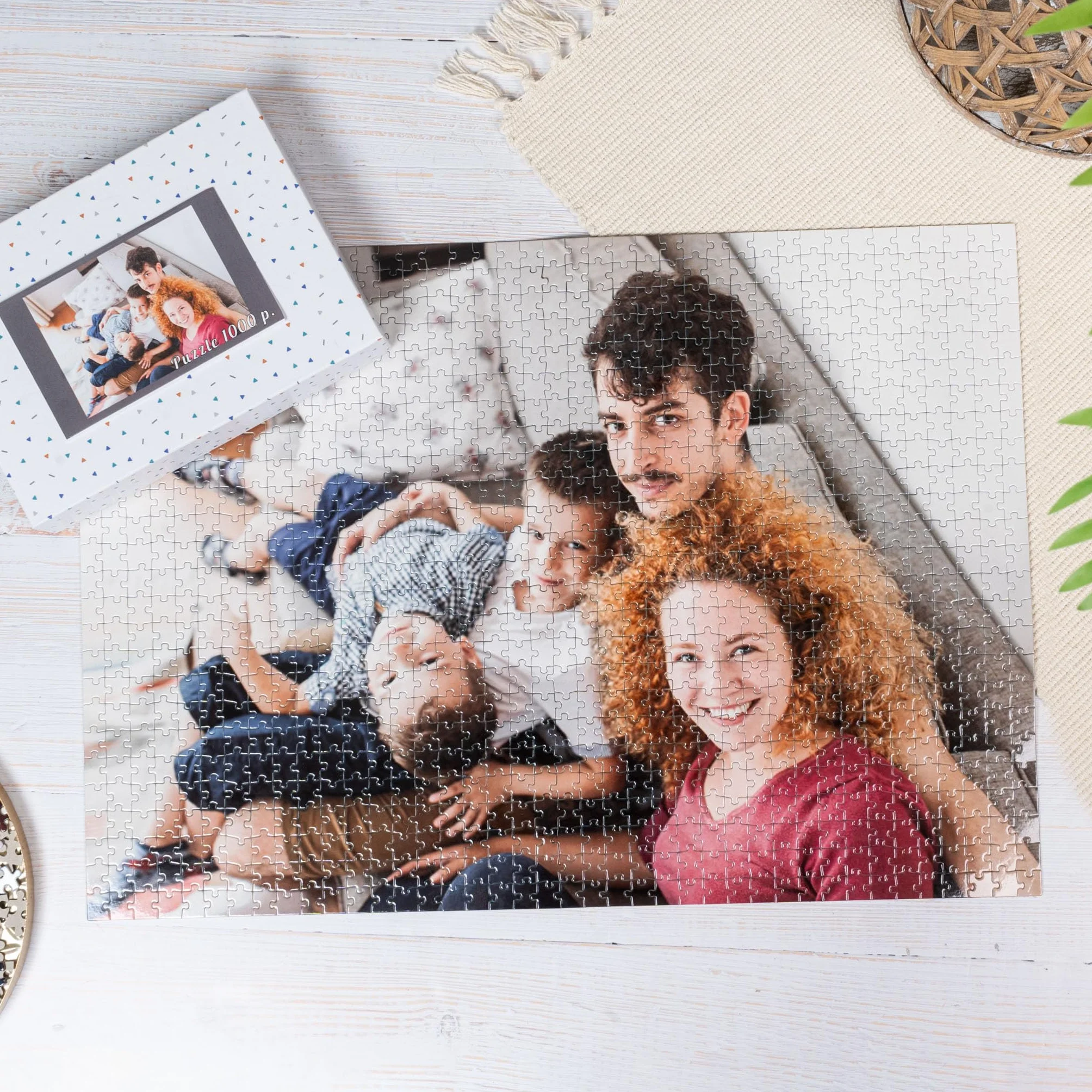 Puzzle Personnalisé 1000 Pièces 69 x 49 cm Photo Texte Cadeau Original