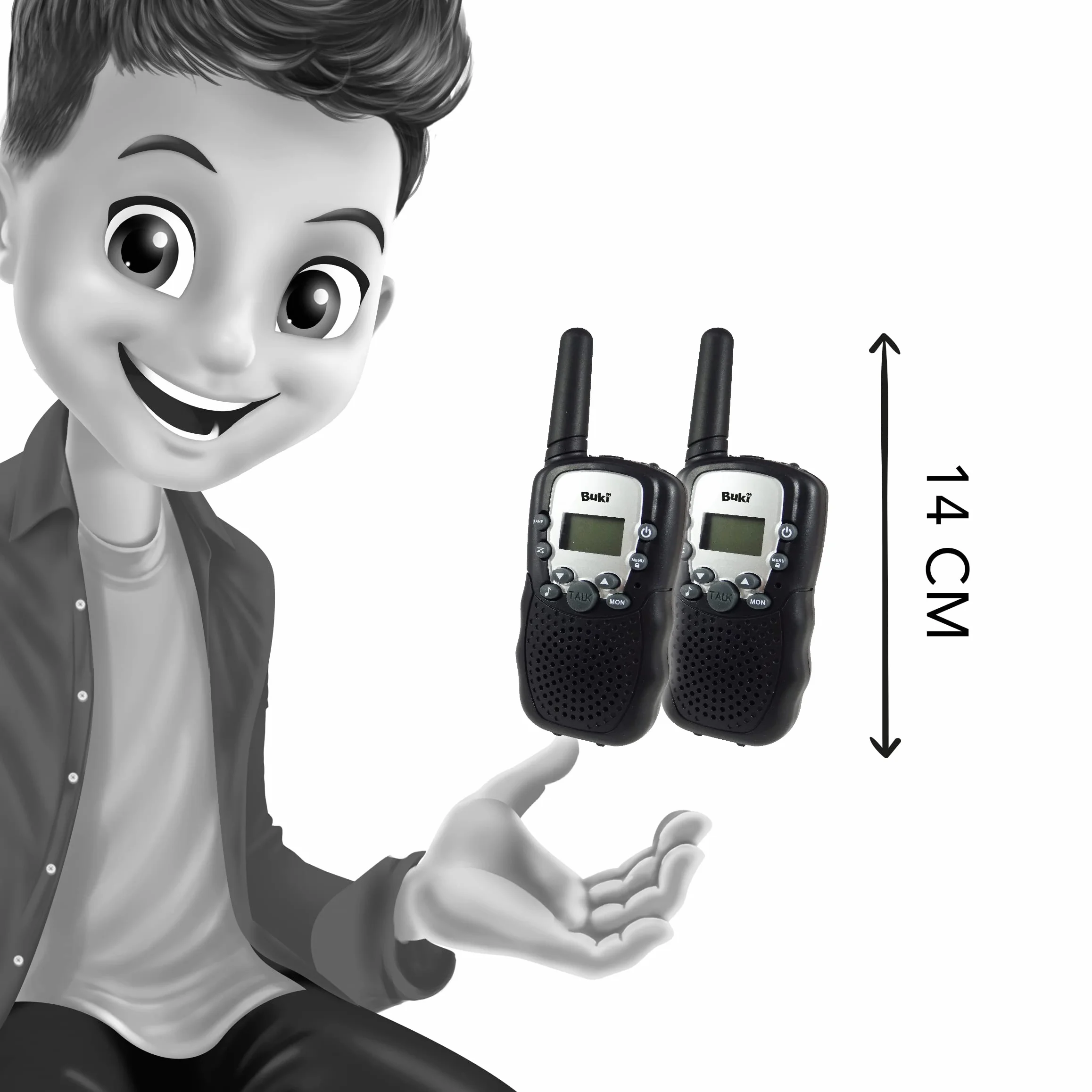 Buki TW01 Walkie Talkie 22.5 x 6.5 x 22 cm