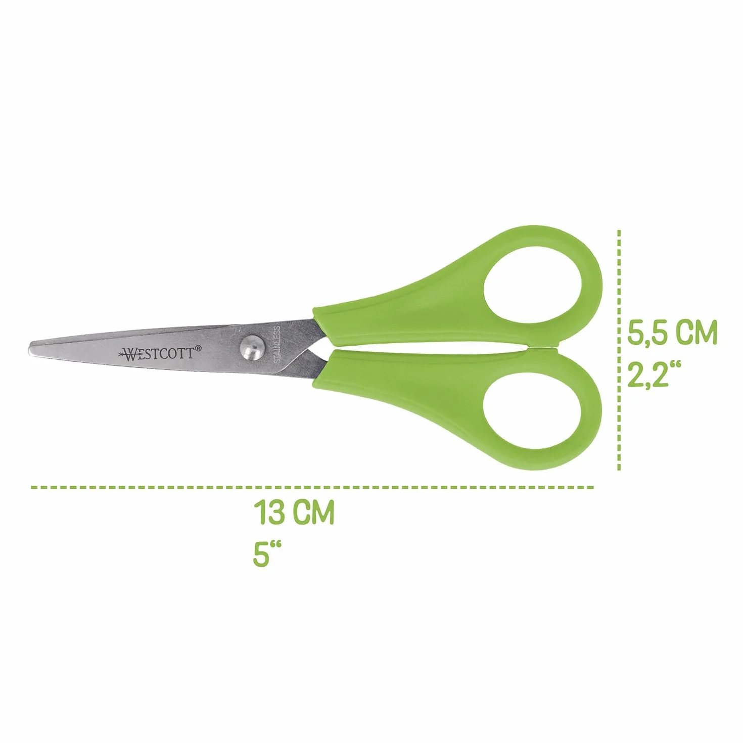 Westcott Ciseaux pour enfants 13 cm Lot de 30 Assorties 5 cm