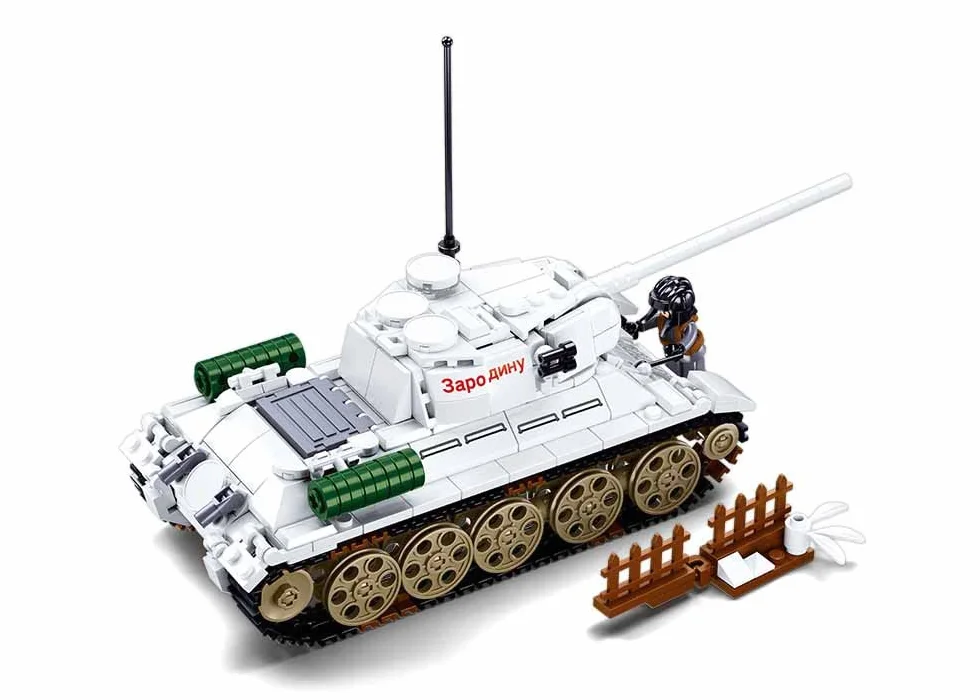 T-34/85 Medium Tank 518Pcs Army Battle of Budapest Building Blocks