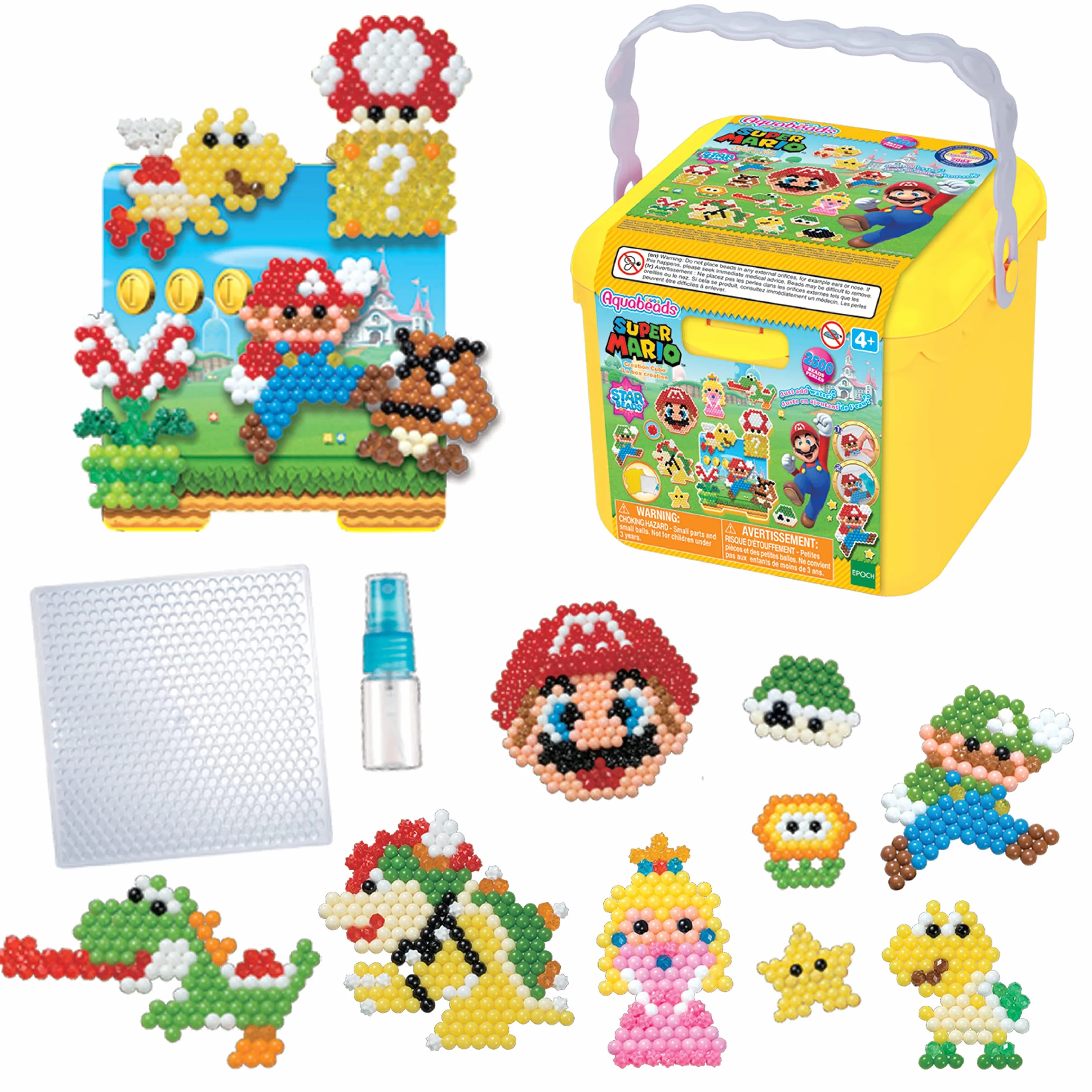 Aquabeads Super Mario La box Kit de loisirs créatifs perles à eau Jouet enfant 4 ans+