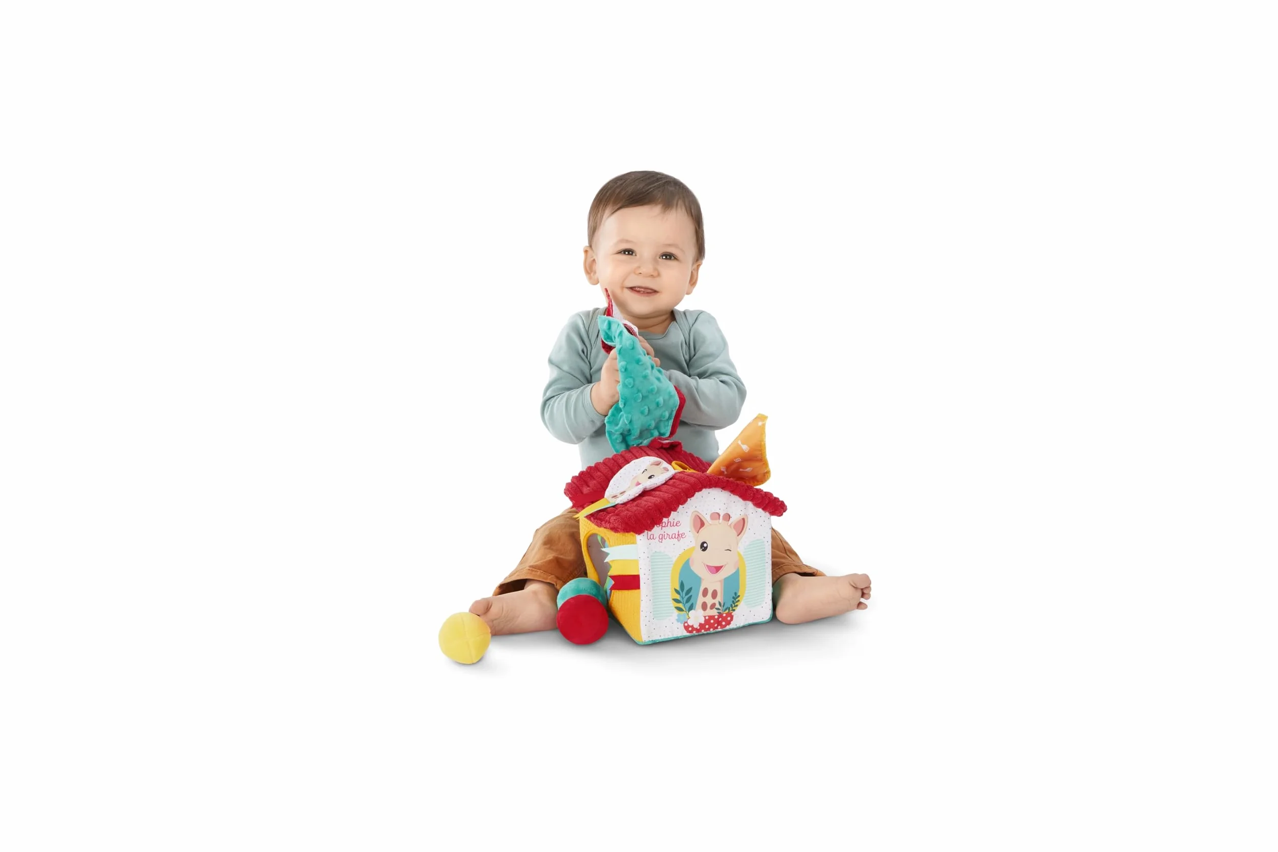 Sophie la Girafe Maison des Découvertes Jouet d'Éveil Sensoriel Bébé 10 Mois+ Textures Variées Balles Colorées Développement Motricité Fine