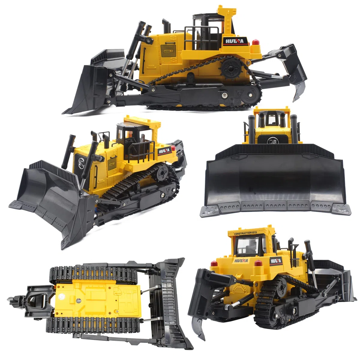 Mostop Jouet bulldozer RC échelle 1/16 9 canaux RC Tracteur à chargement frontal entièrement fonctionnel 2,4 GHz Télécommande Bulldozer Véhicules de chantier RC Jouet Cadeau avec lumière et son pour