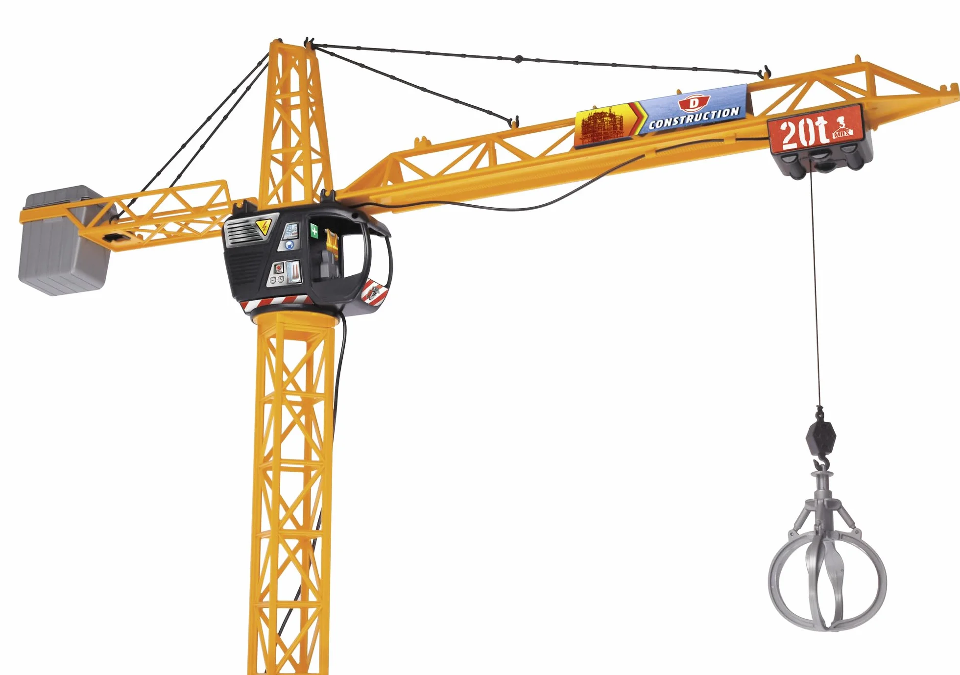 Dickie Mega Crane électrique avec télécommande pour Enfants 120 cm