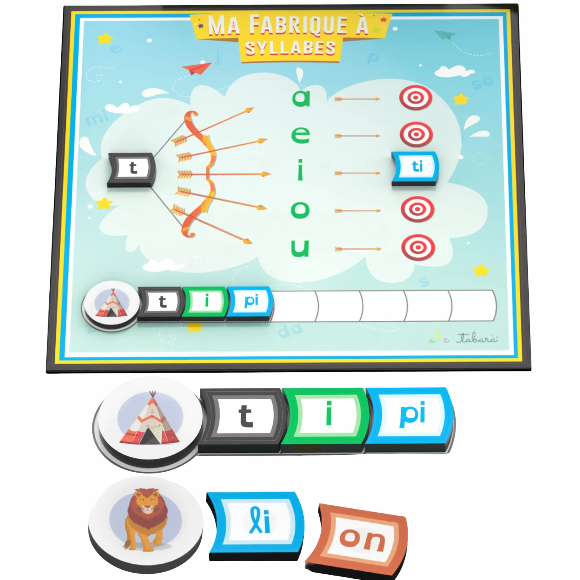 Ma Fabrique à syllabes & Mots, Jeu éducatif magnétique, Apprendre à Lire 3-8 Ans, Méthode syllabique, Phonologie PS=>CP
