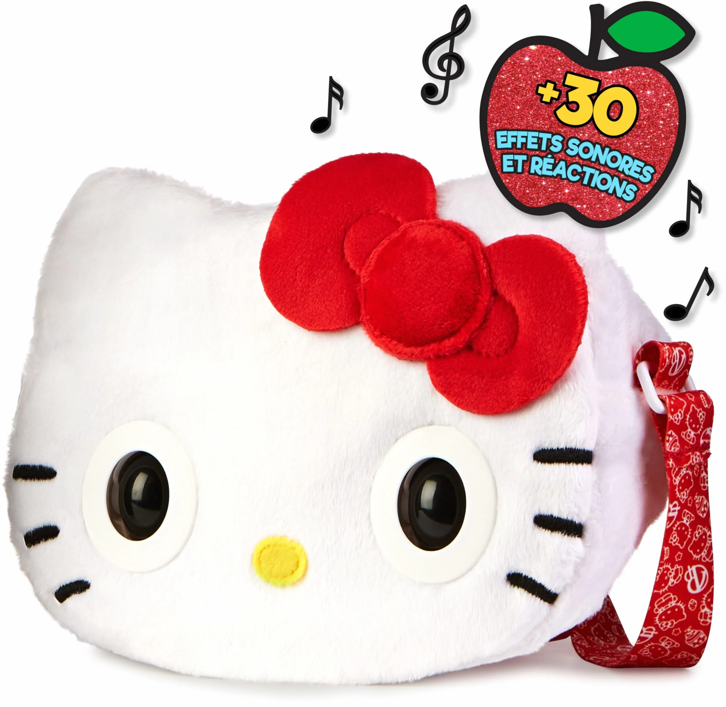 PURSE PETS SANRIO HELLO KITTY COMPAGNON INTERACTIF SAC A MAIN Hello Kitty Animal Interactif Tout Doux Blanc Rouge Qui Cligne Des Yeux Sons Modes Jeu Jouet Enfant 5 Ans